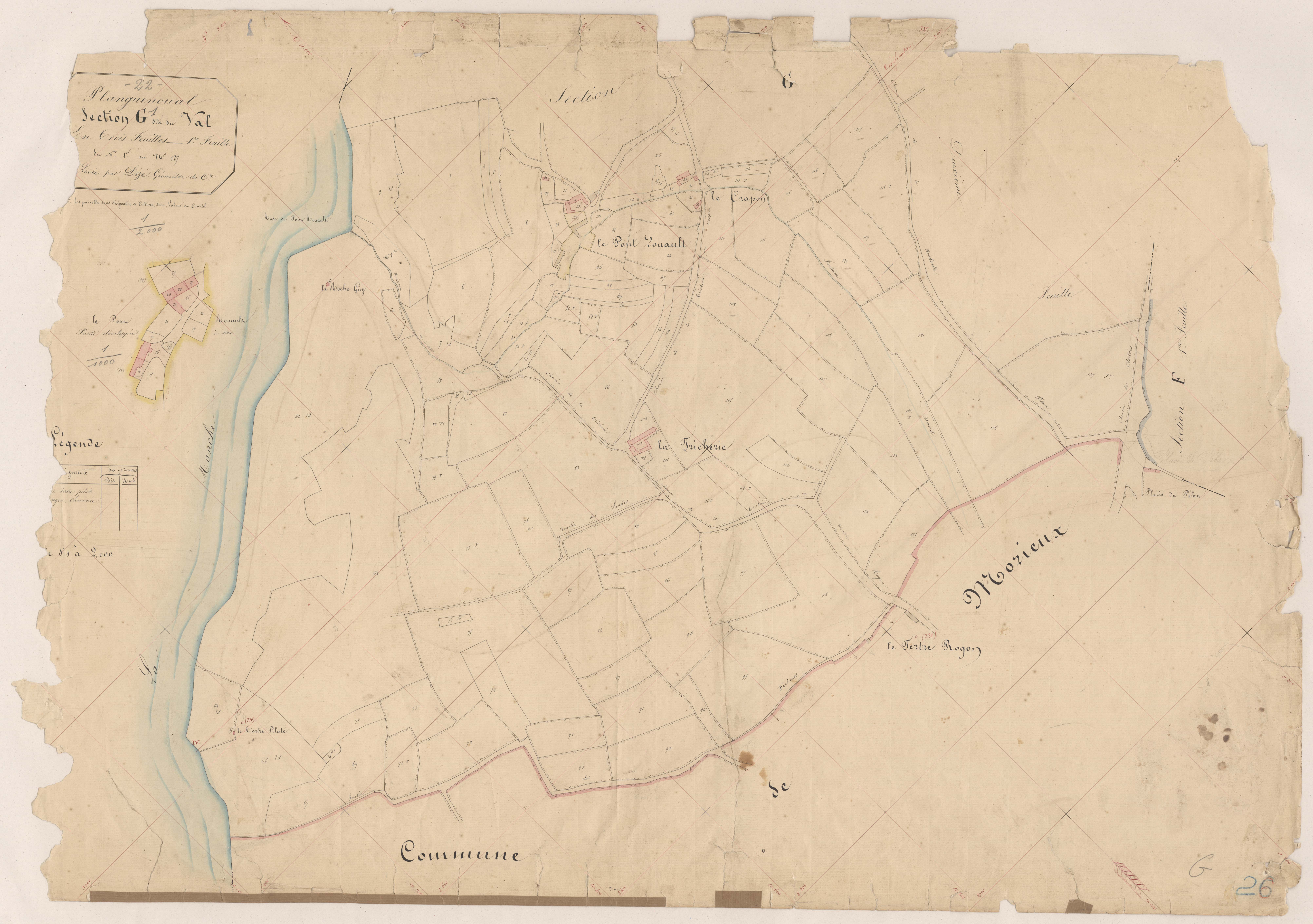 Lamballe-Armor - Section G, 1re feuille