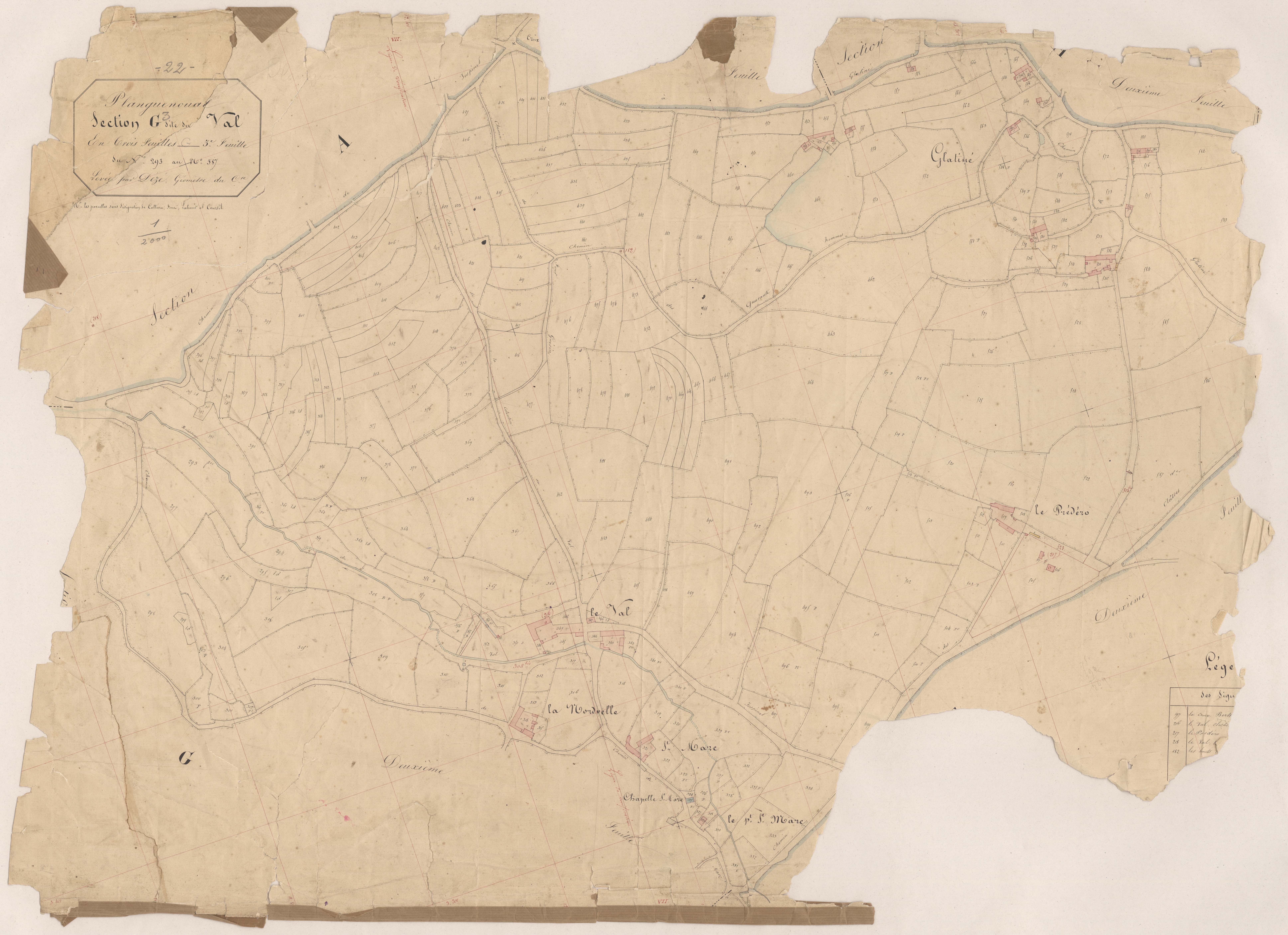 Lamballe-Armor - Section G, 3e feuille