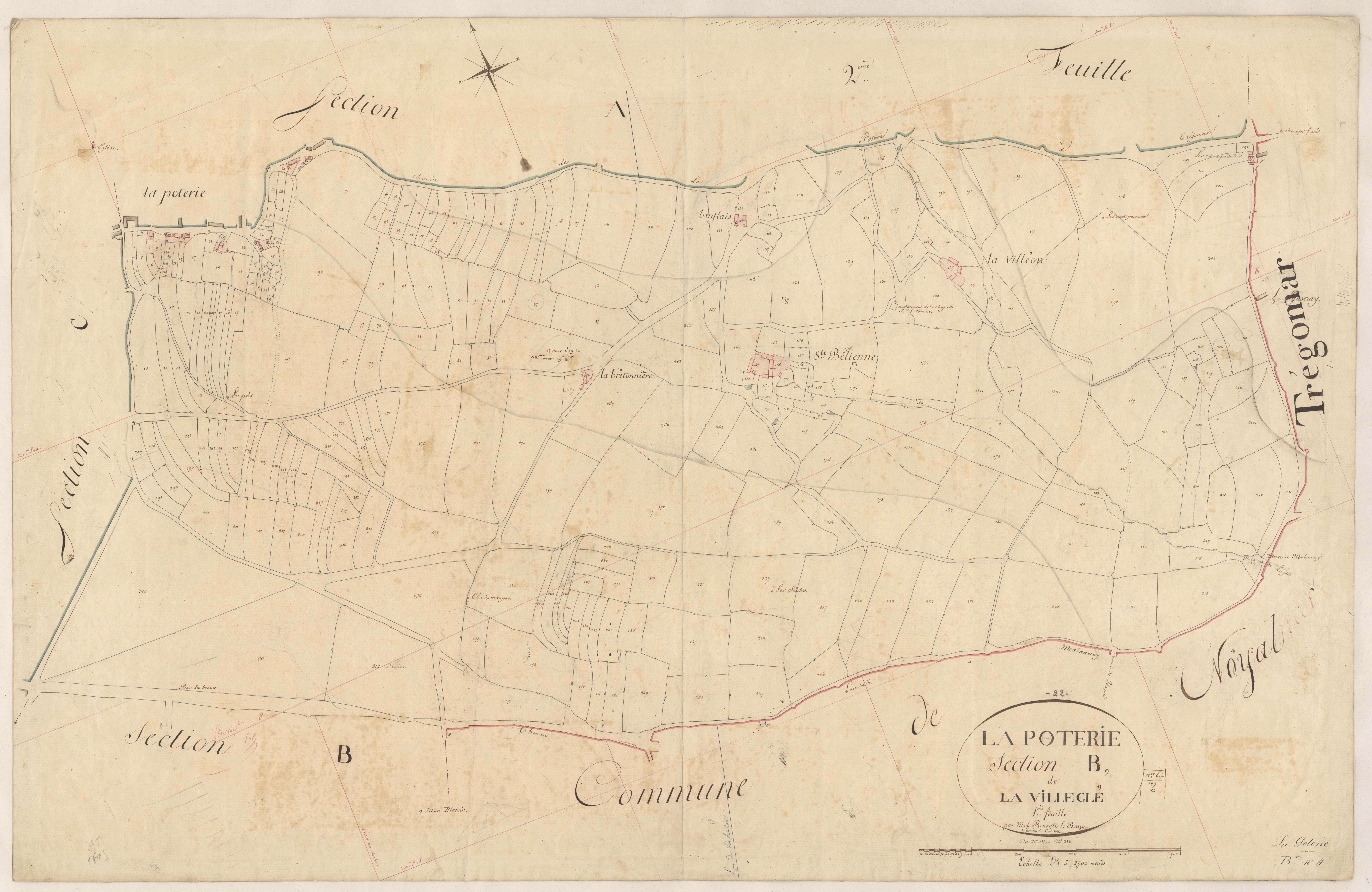 Lamballe-Armor - Section B, 1re feuille