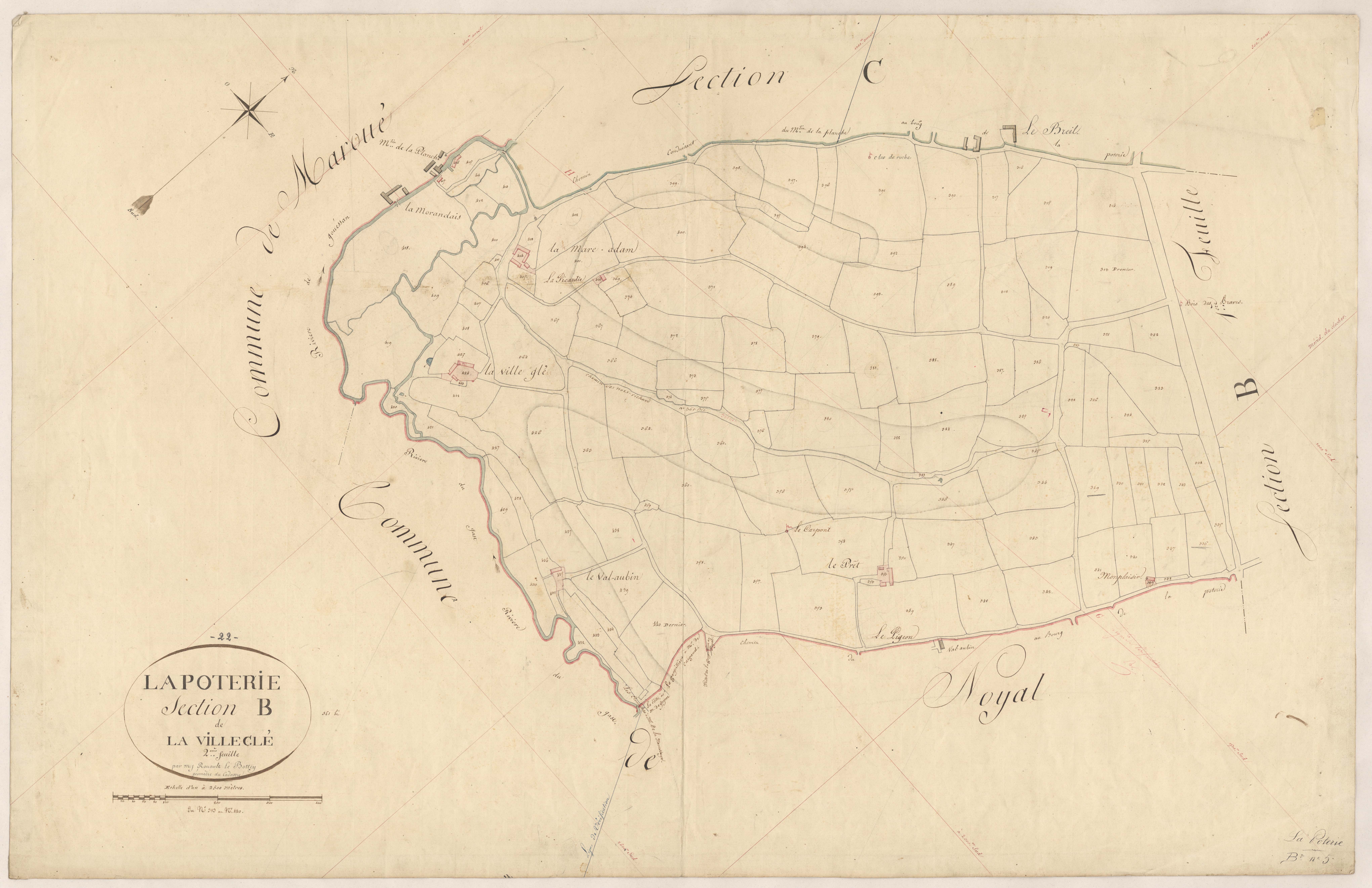 Lamballe-Armor - Section B, 2e feuille