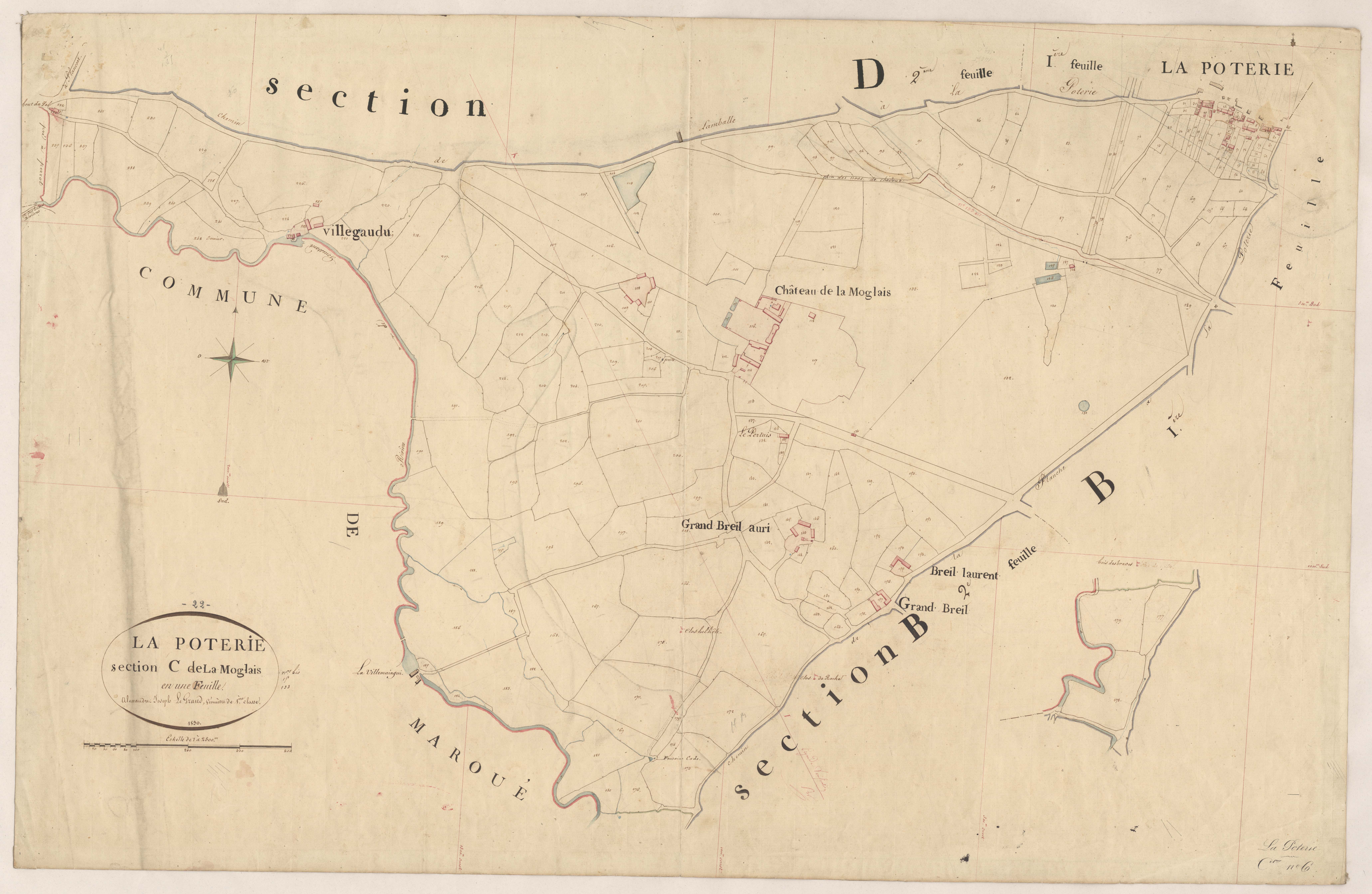 Lamballe-Armor - Section C, feuille unique