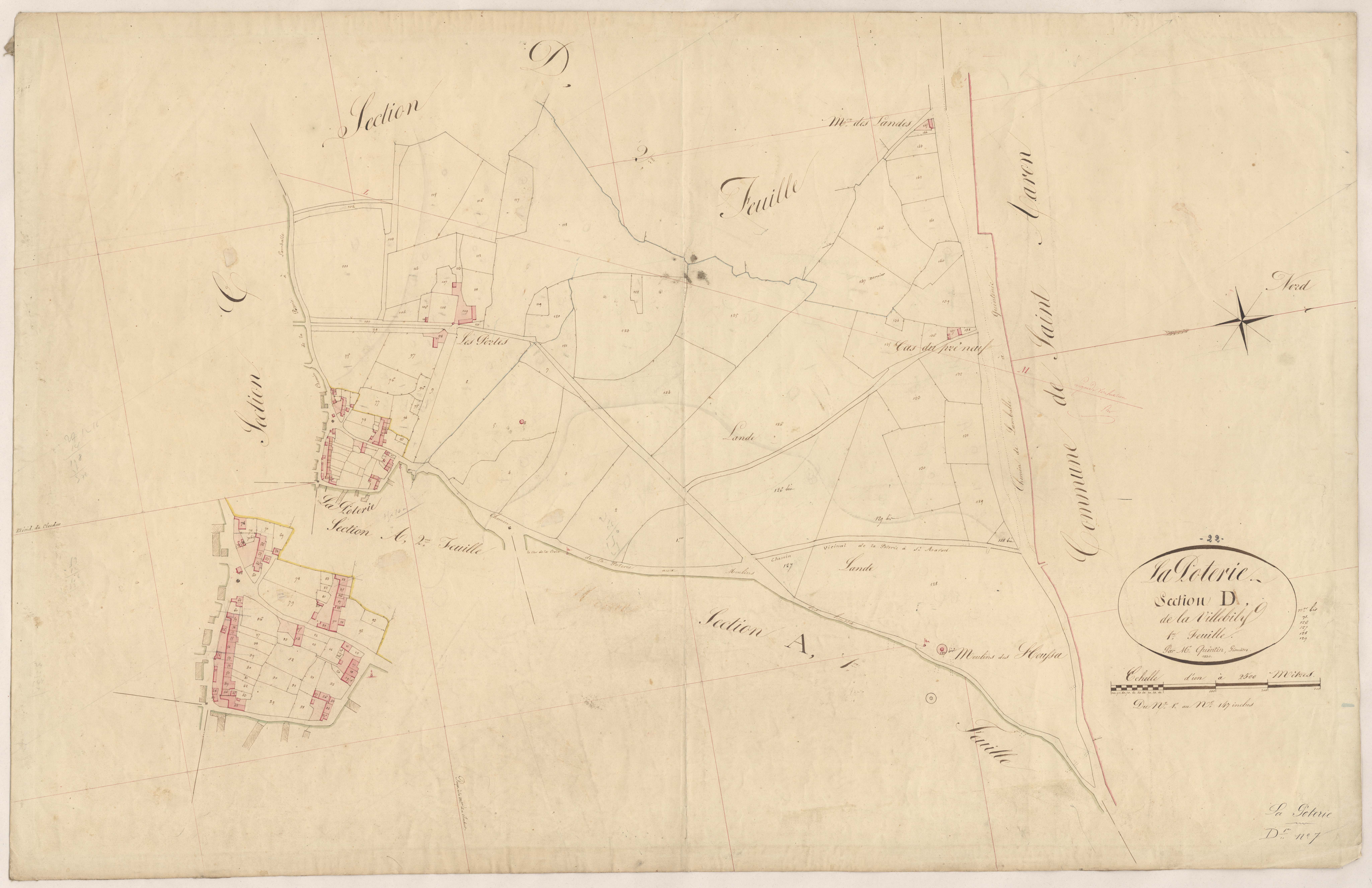 Lamballe-Armor - Section D, 1re feuille