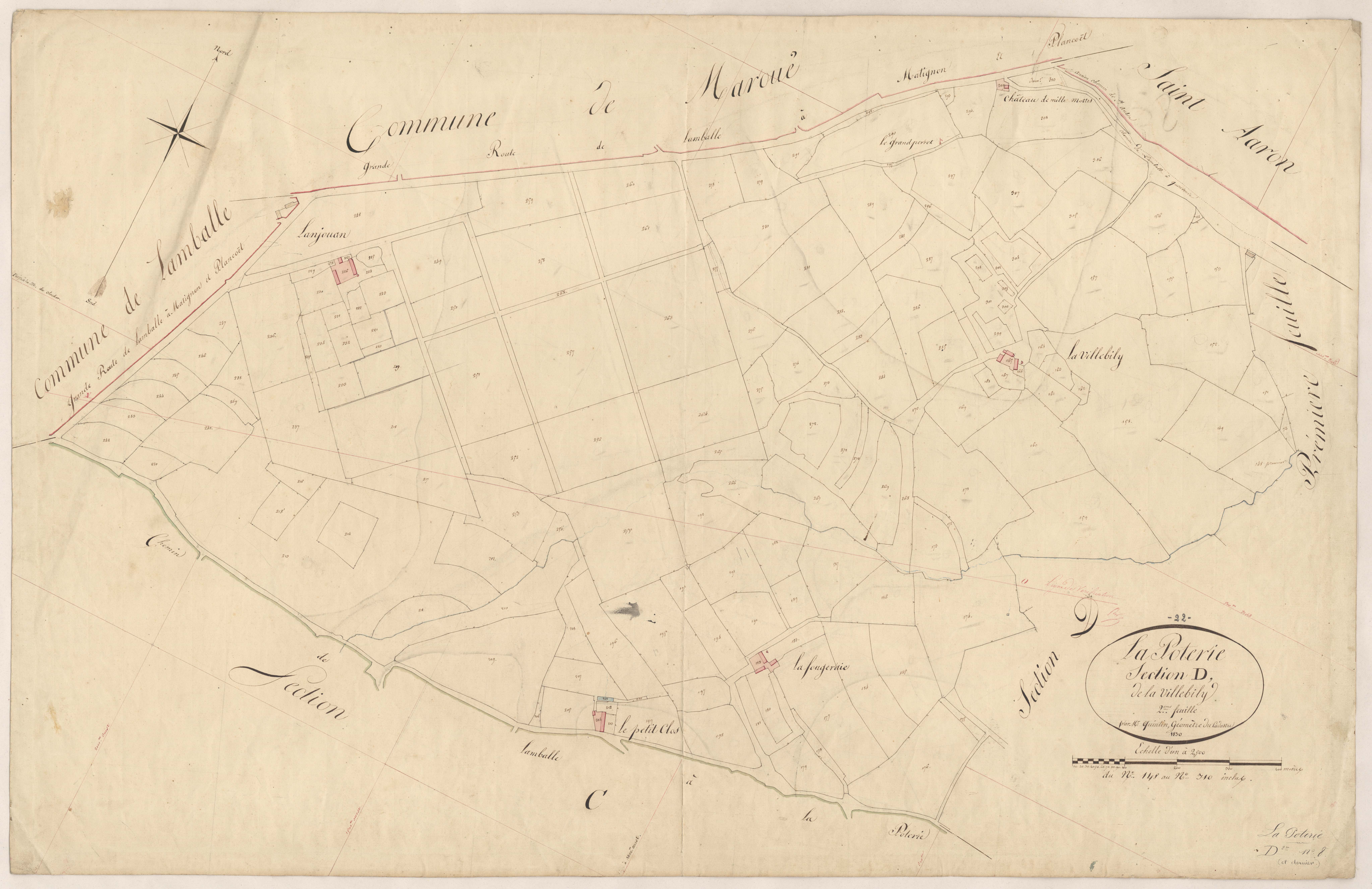 Lamballe-Armor - Section D, 2e feuille