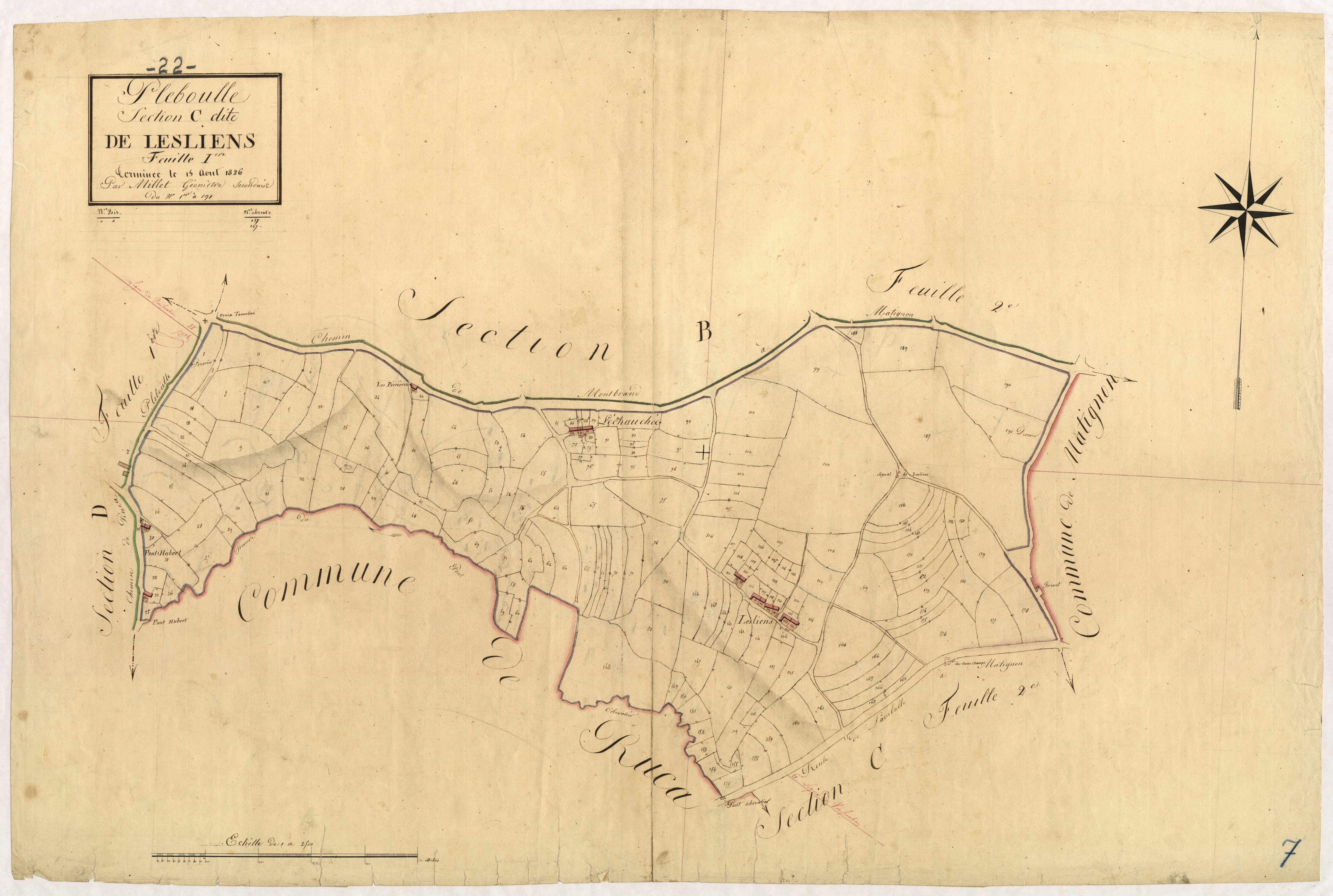 Pléboulle - Section C, 1re feuille