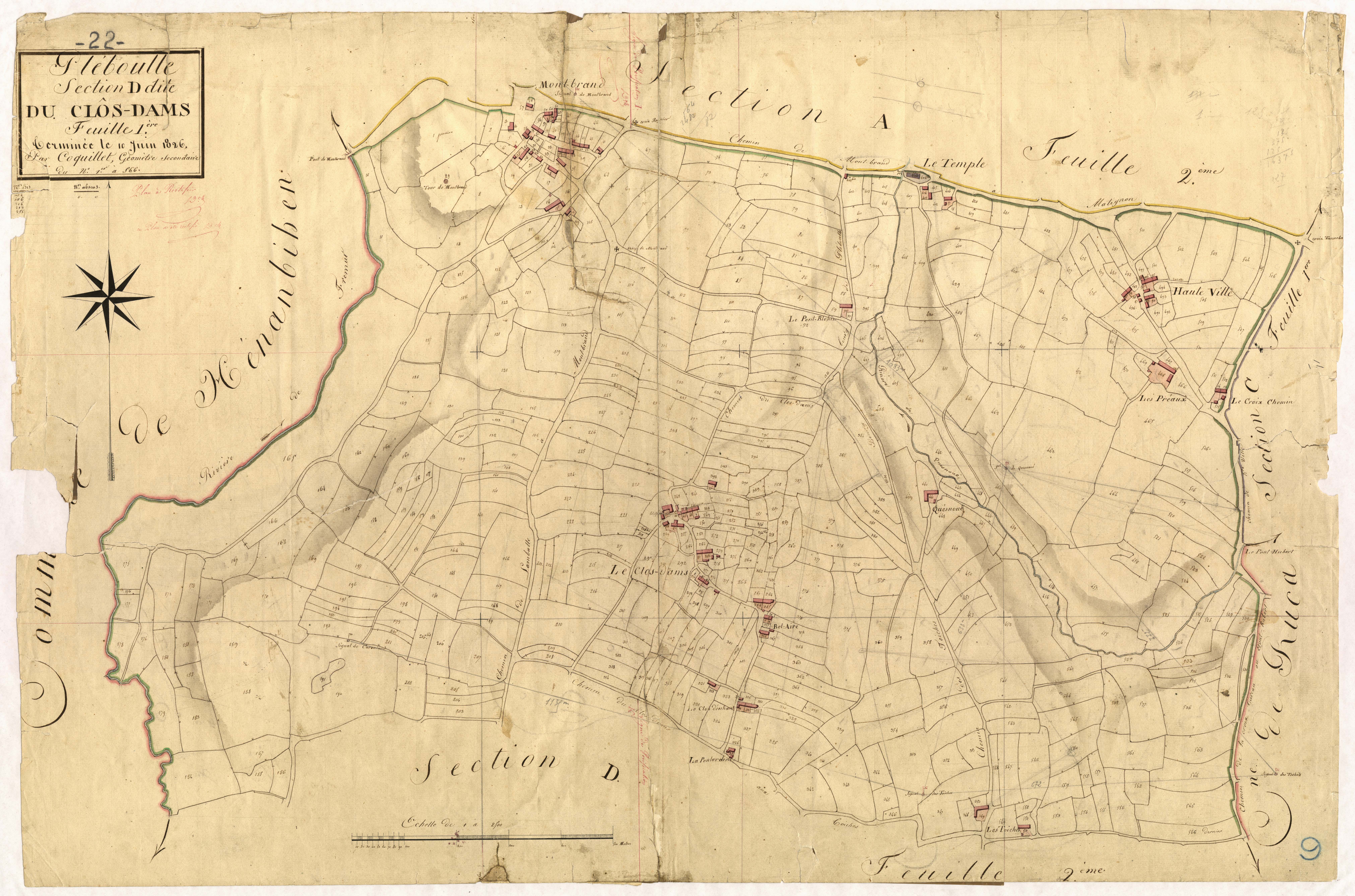 Pléboulle - Section D, 1re feuille