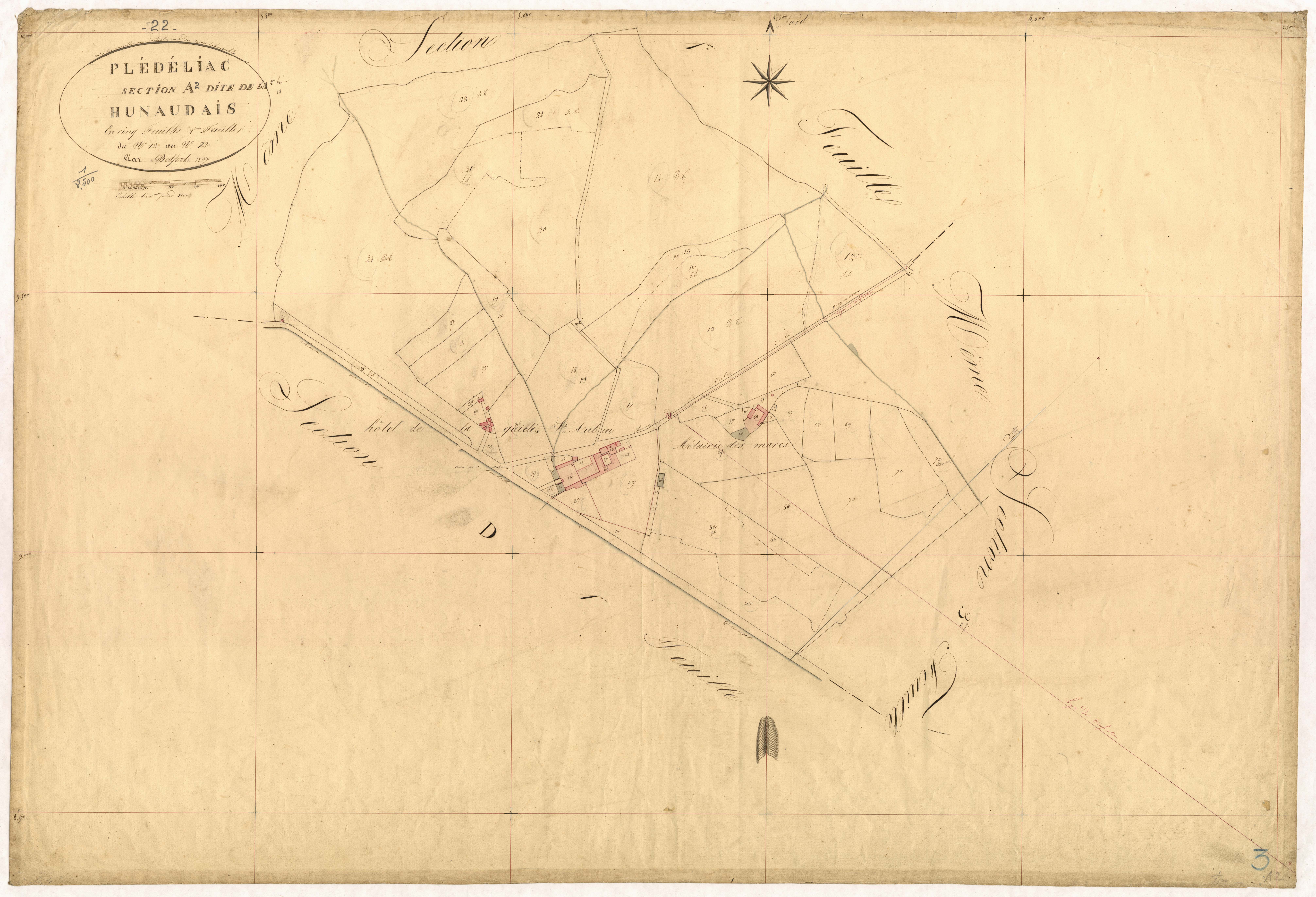 Plédéliac - Section A, 2e feuille