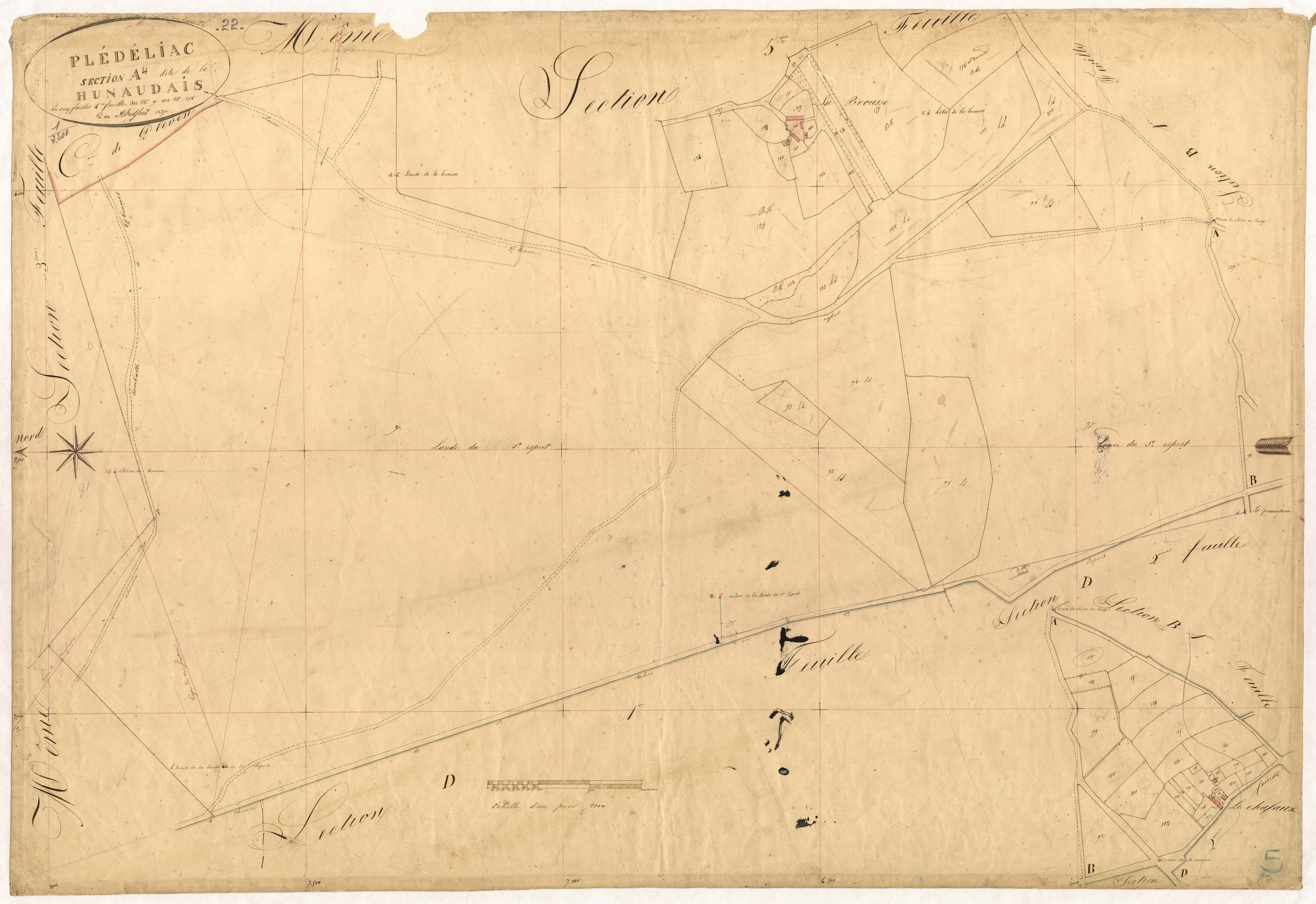 Plédéliac - Section A, 4e feuille