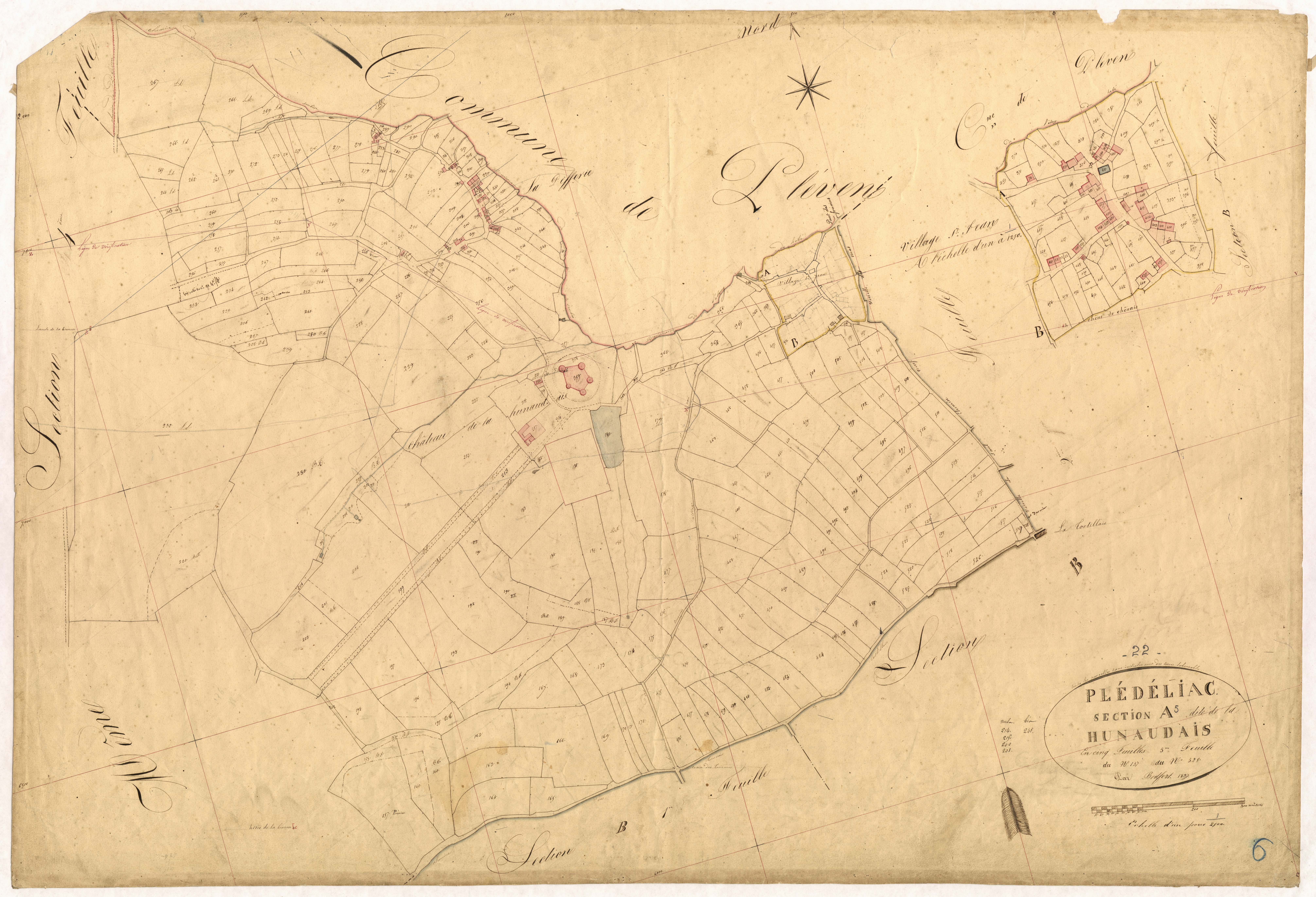 Plédéliac - Section A, 5e feuille