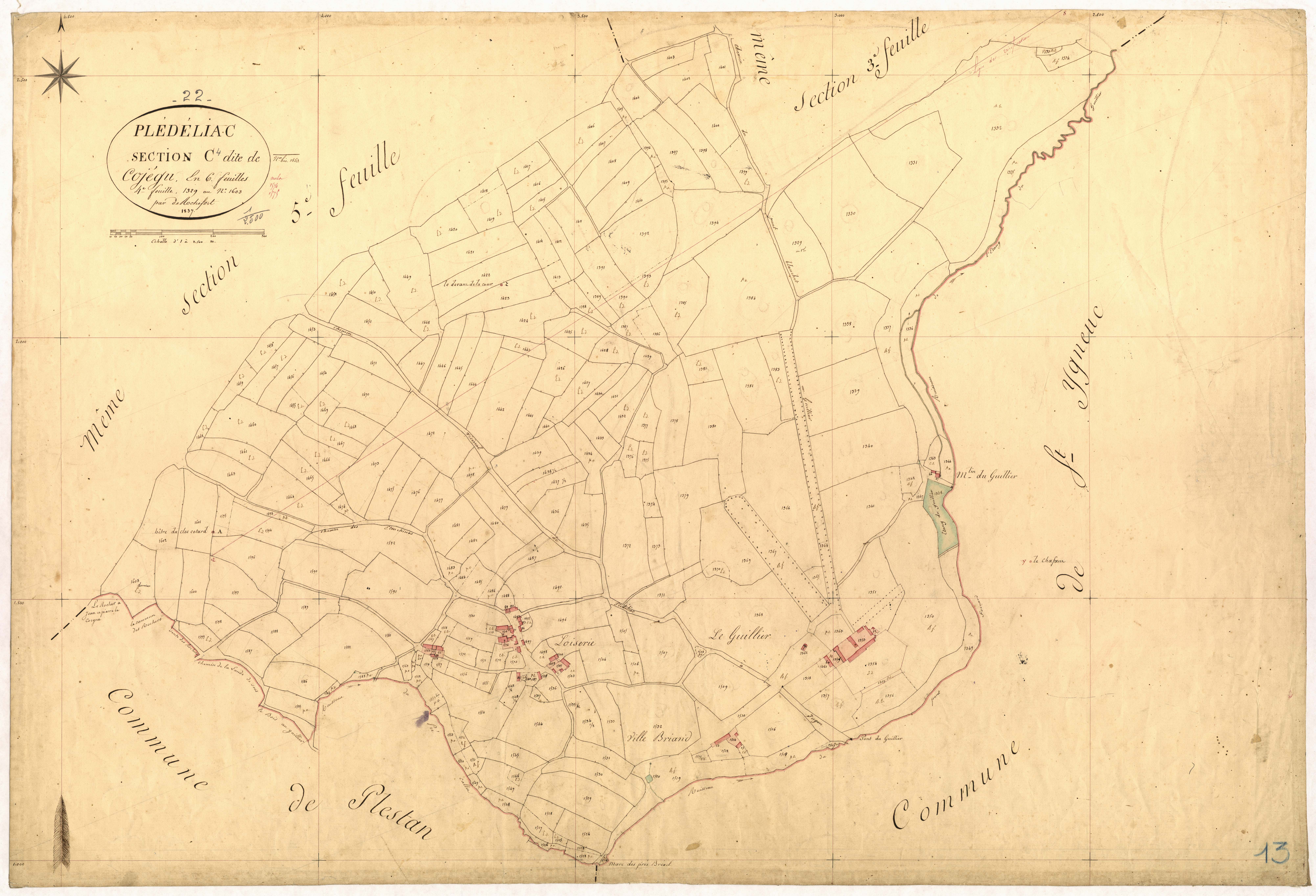 Plédéliac - Section C, 4e feuille