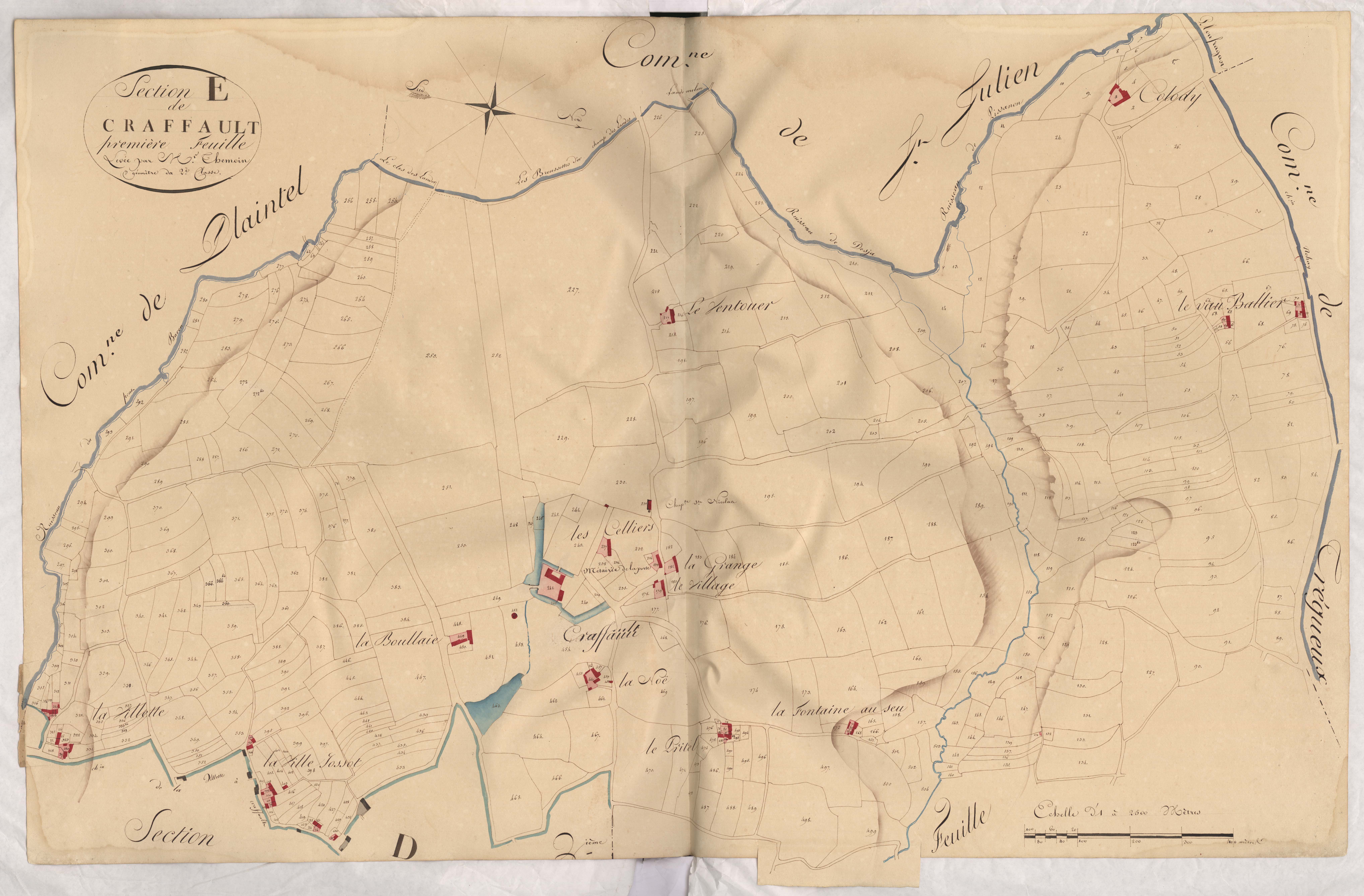 Plédran - Section E, 1re feuille