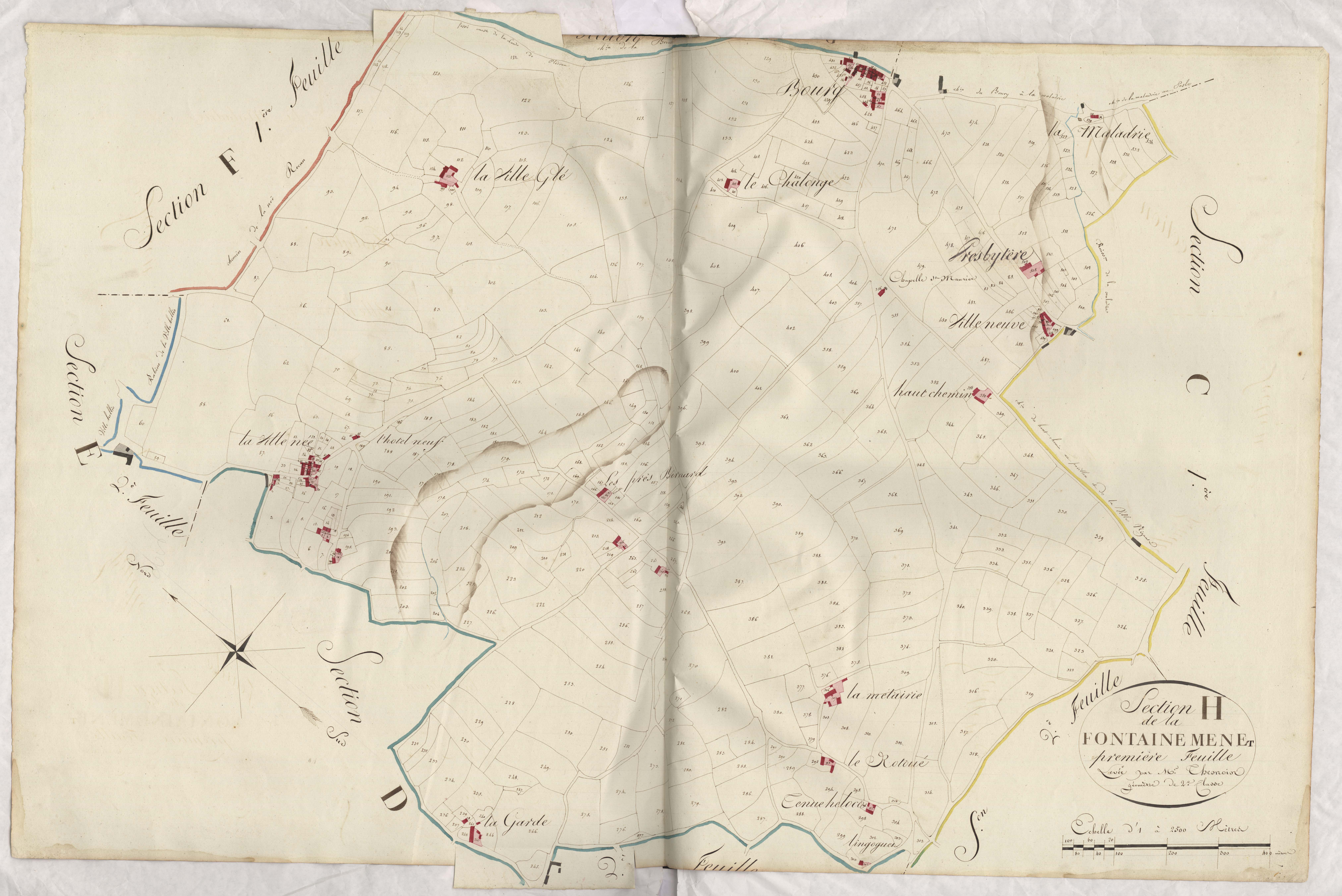 Plédran - Section H, 1re feuille