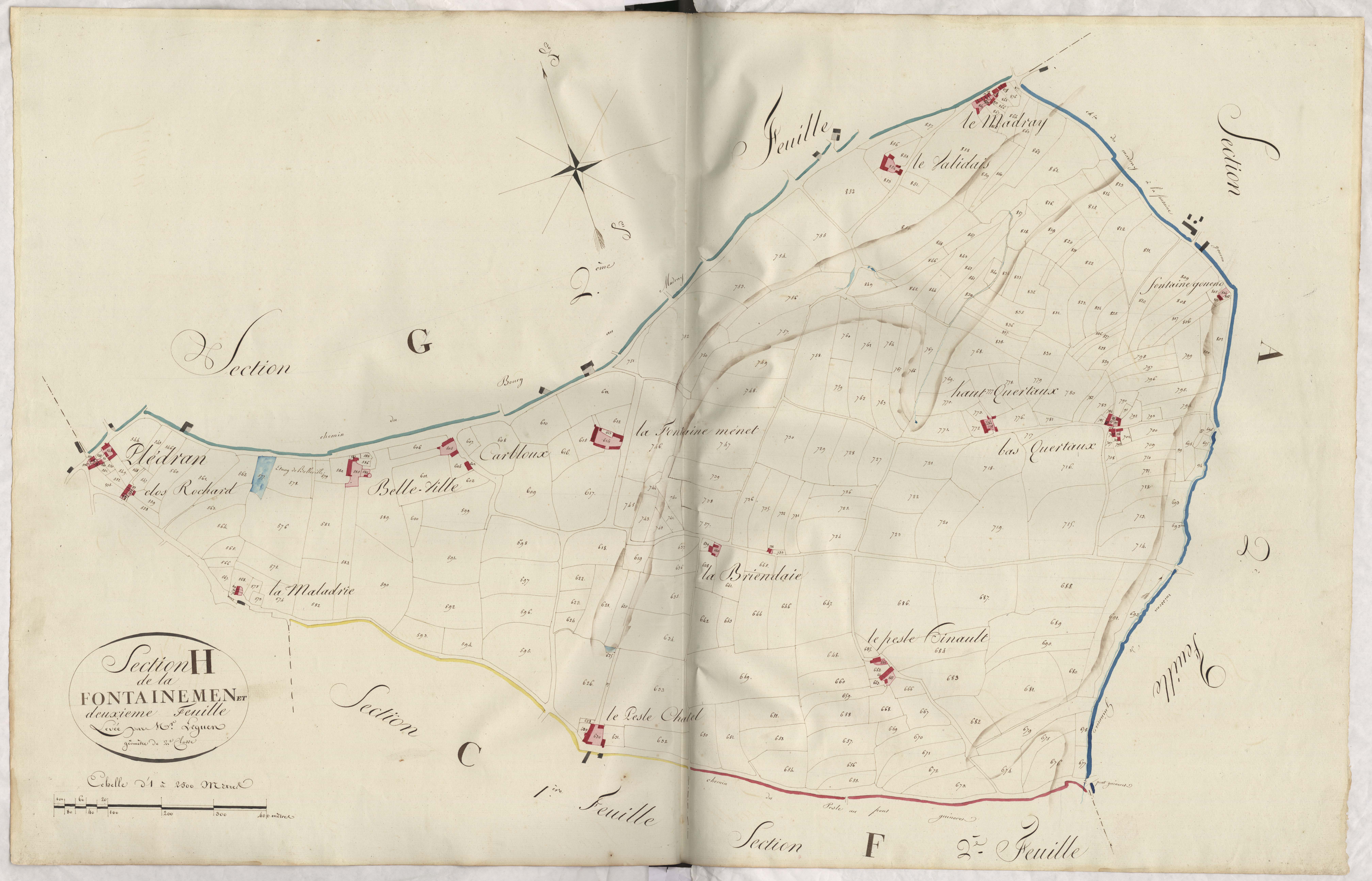 Plédran - Section H, 2e feuille