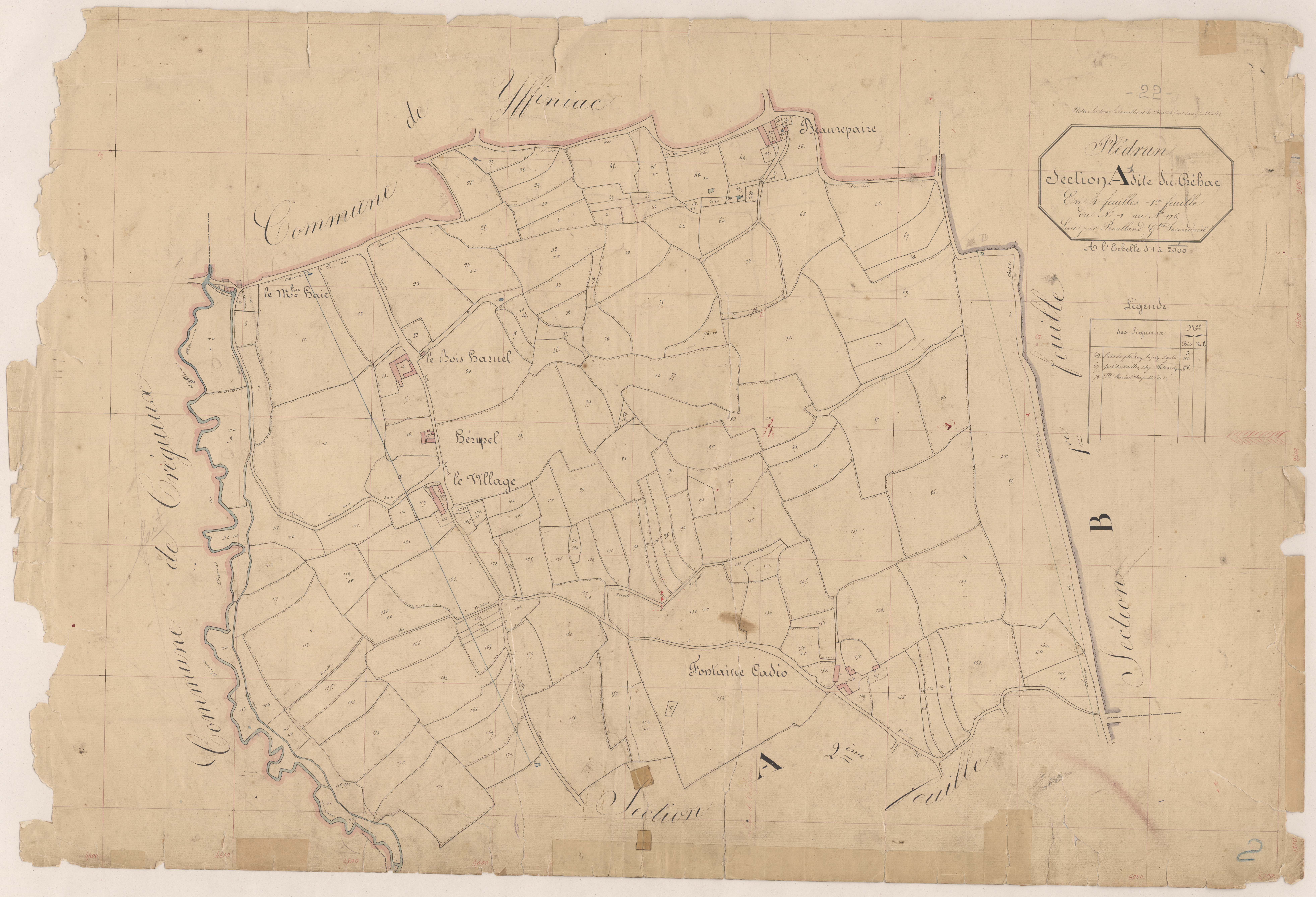 Plédran - Section E, 3e feuille