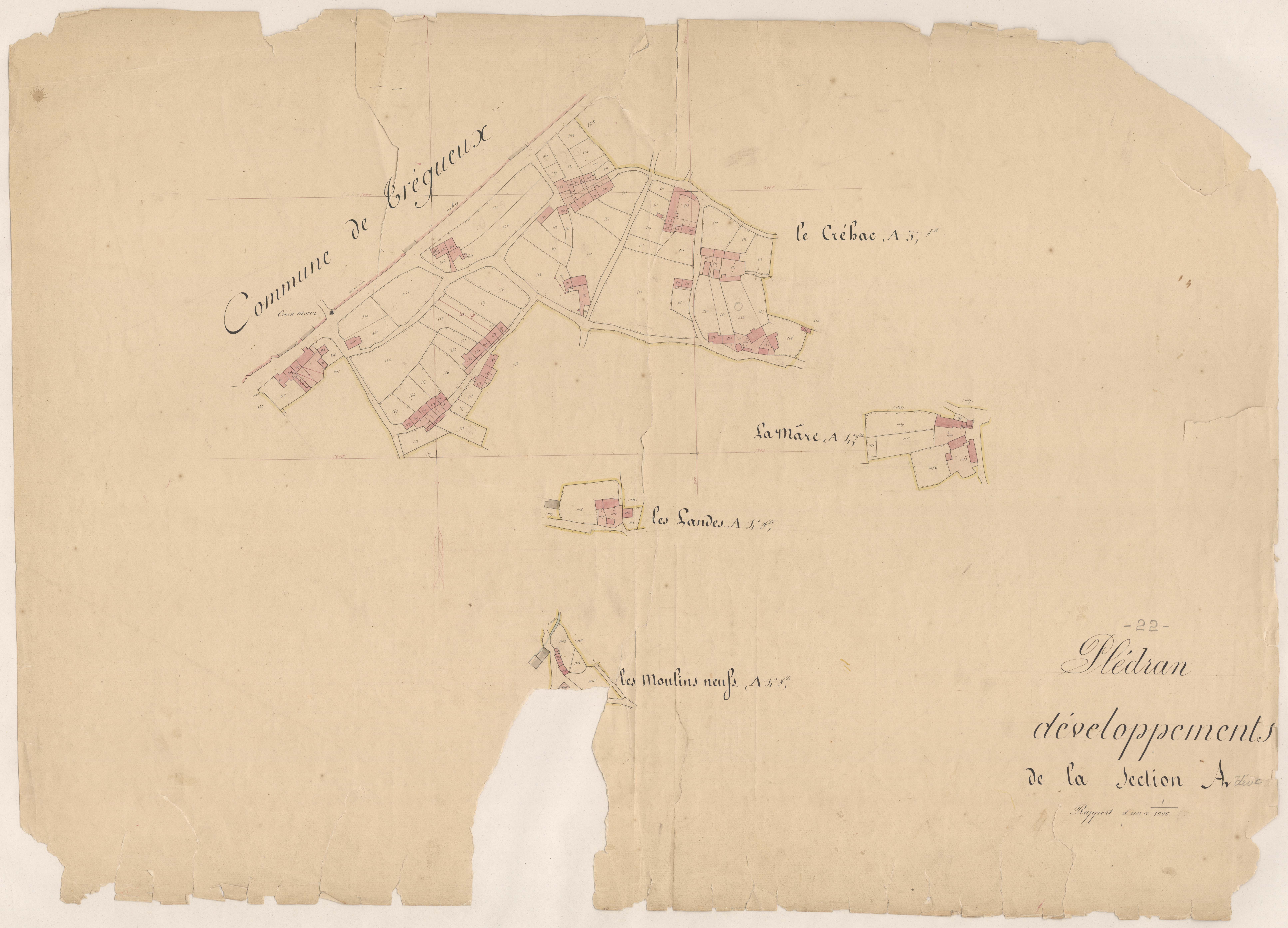 Plédran - Section A, développement