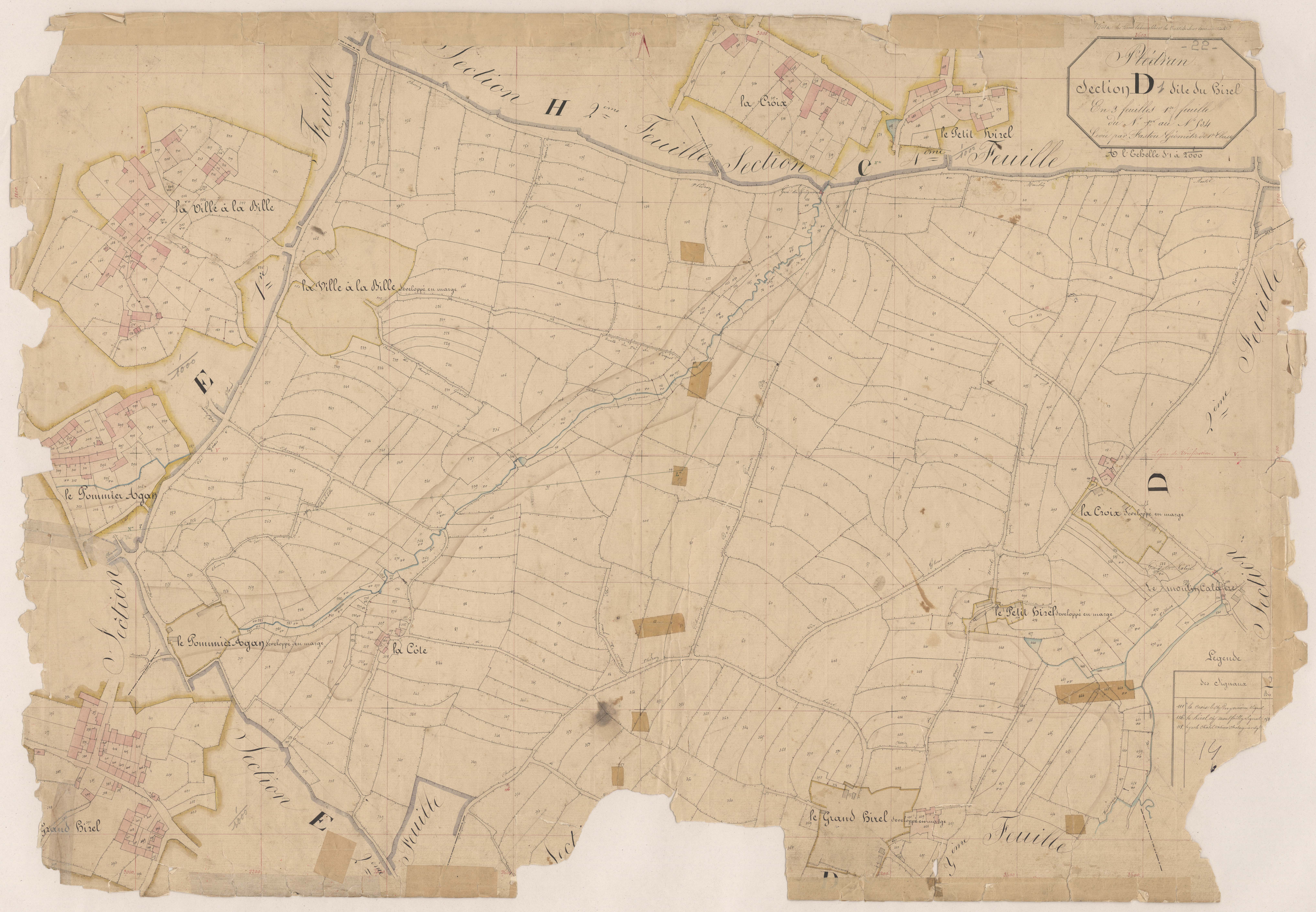 Plédran - Section A, 1re feuille