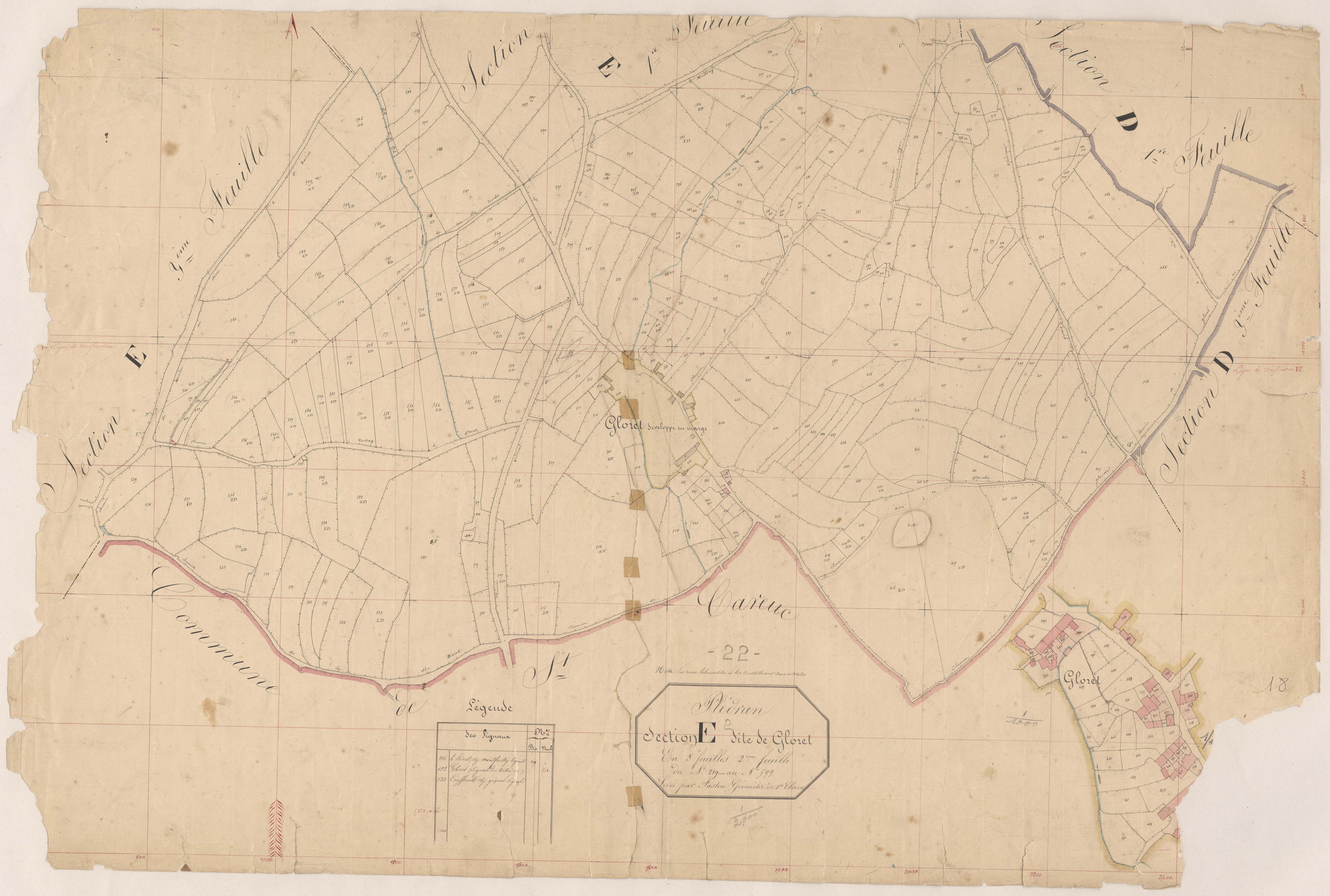 Plédran - Section B, 1re feuille