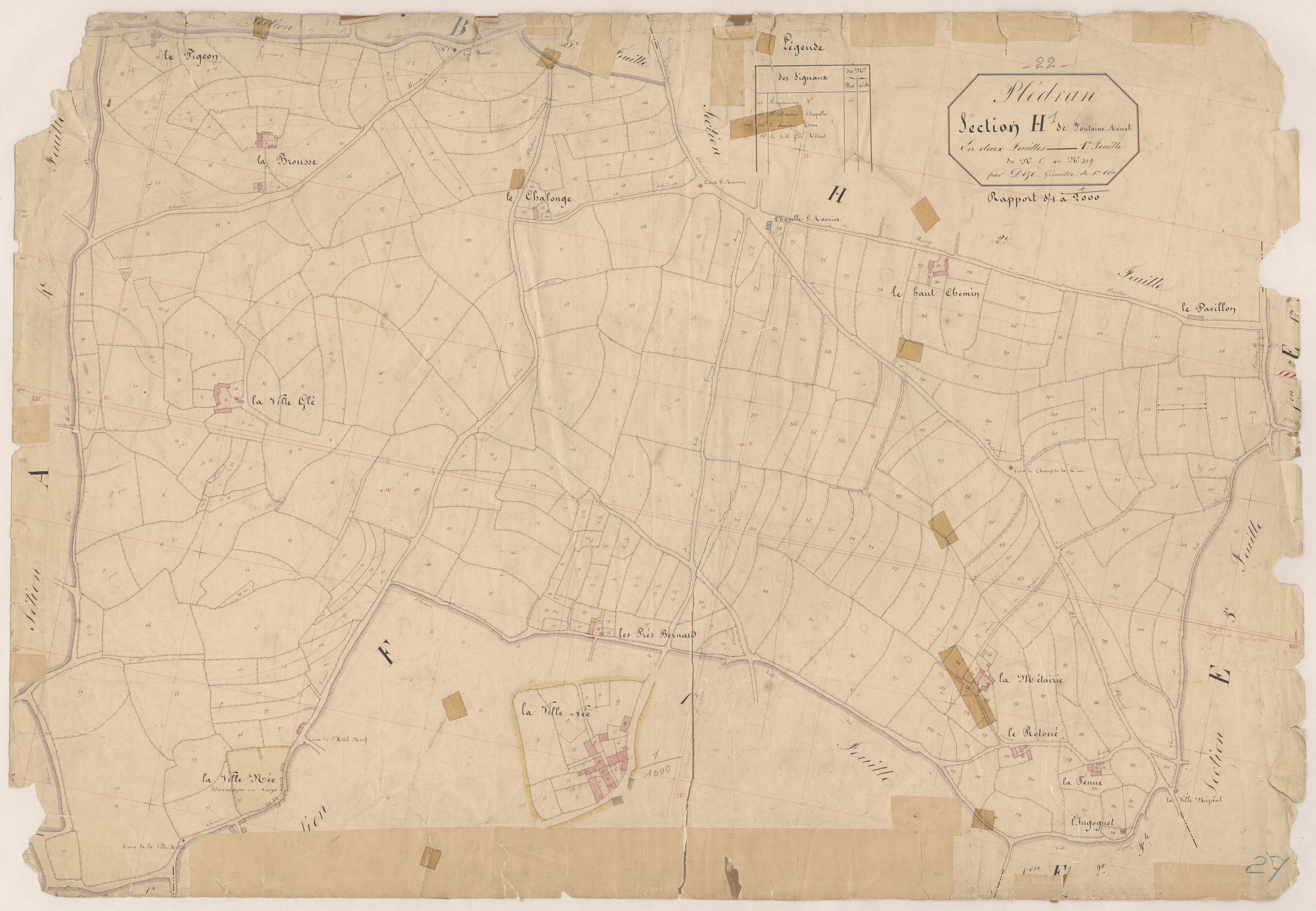 Plédran - Section D, 3e feuille