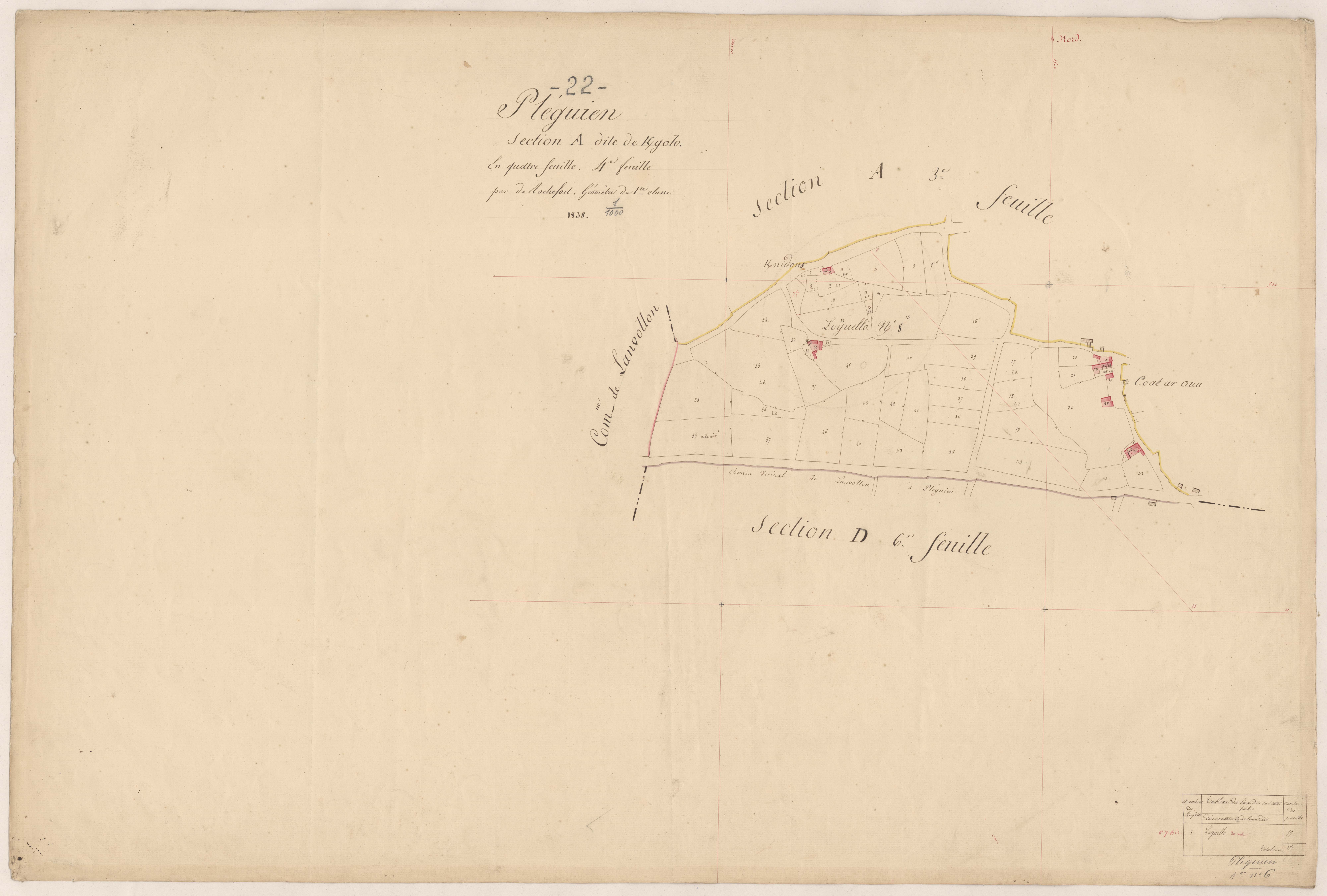 Pléguien - Section A, 4e feuille