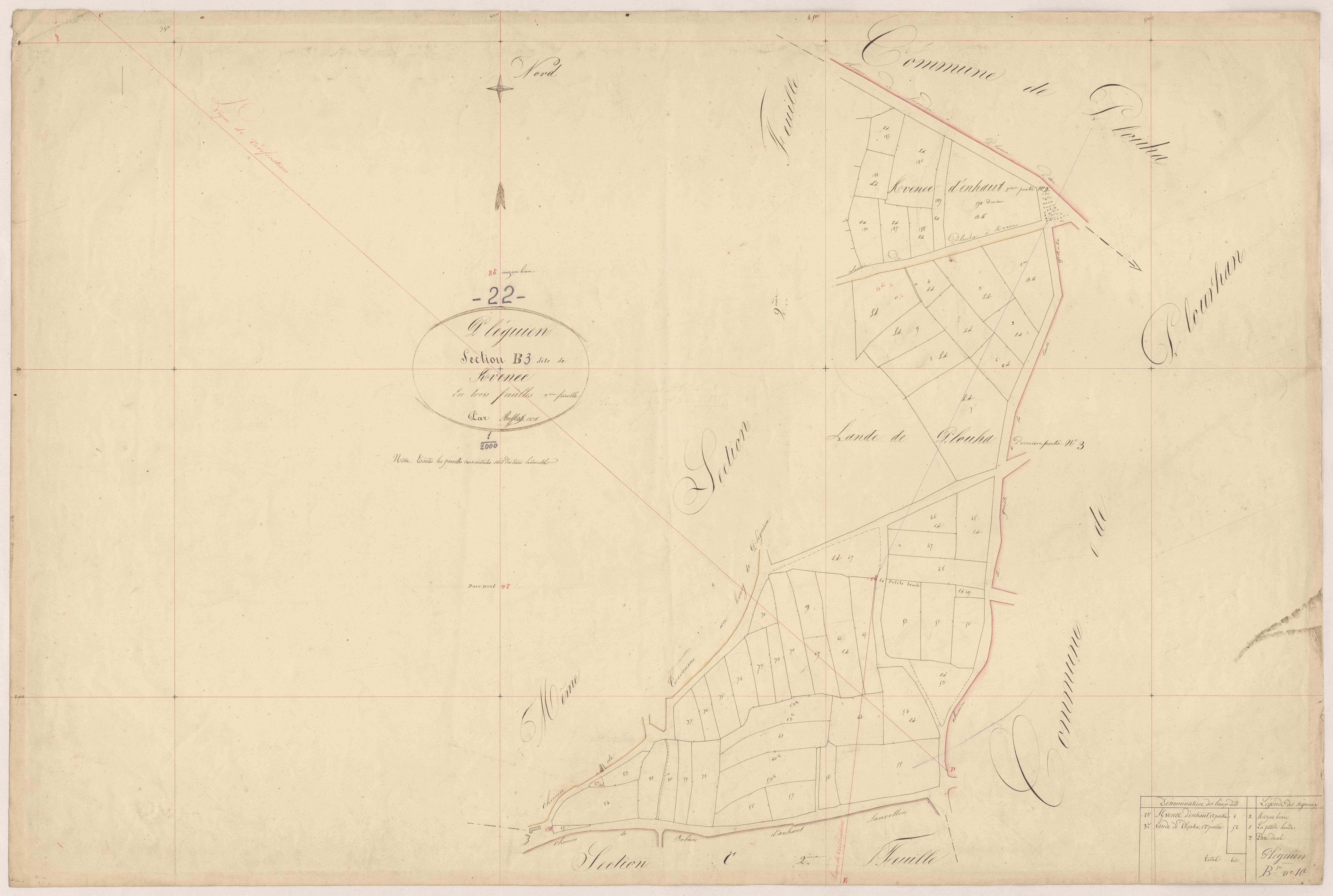 Pléguien - Section B, 3e feuille
