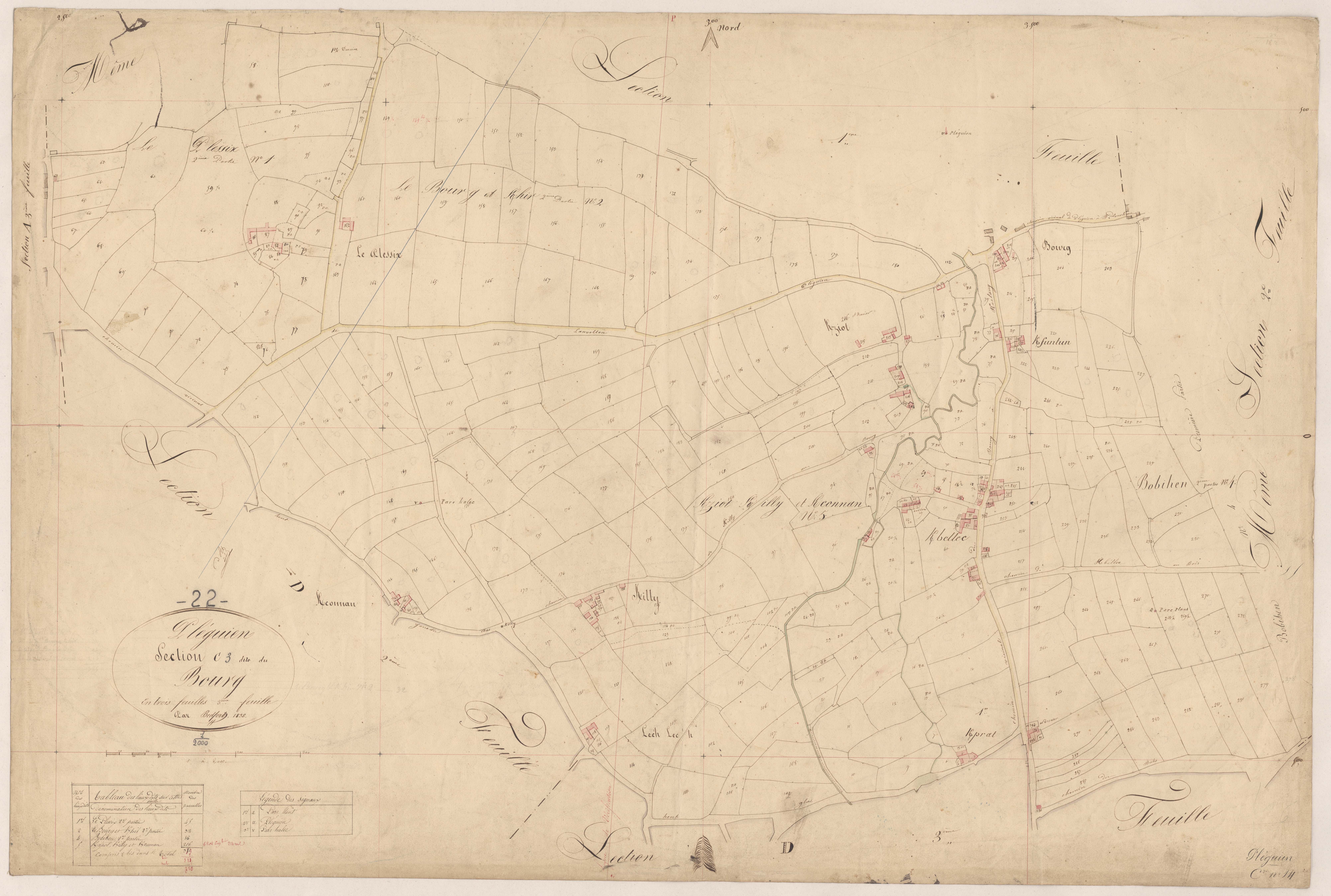 Pléguien - Section C, 3e feuille