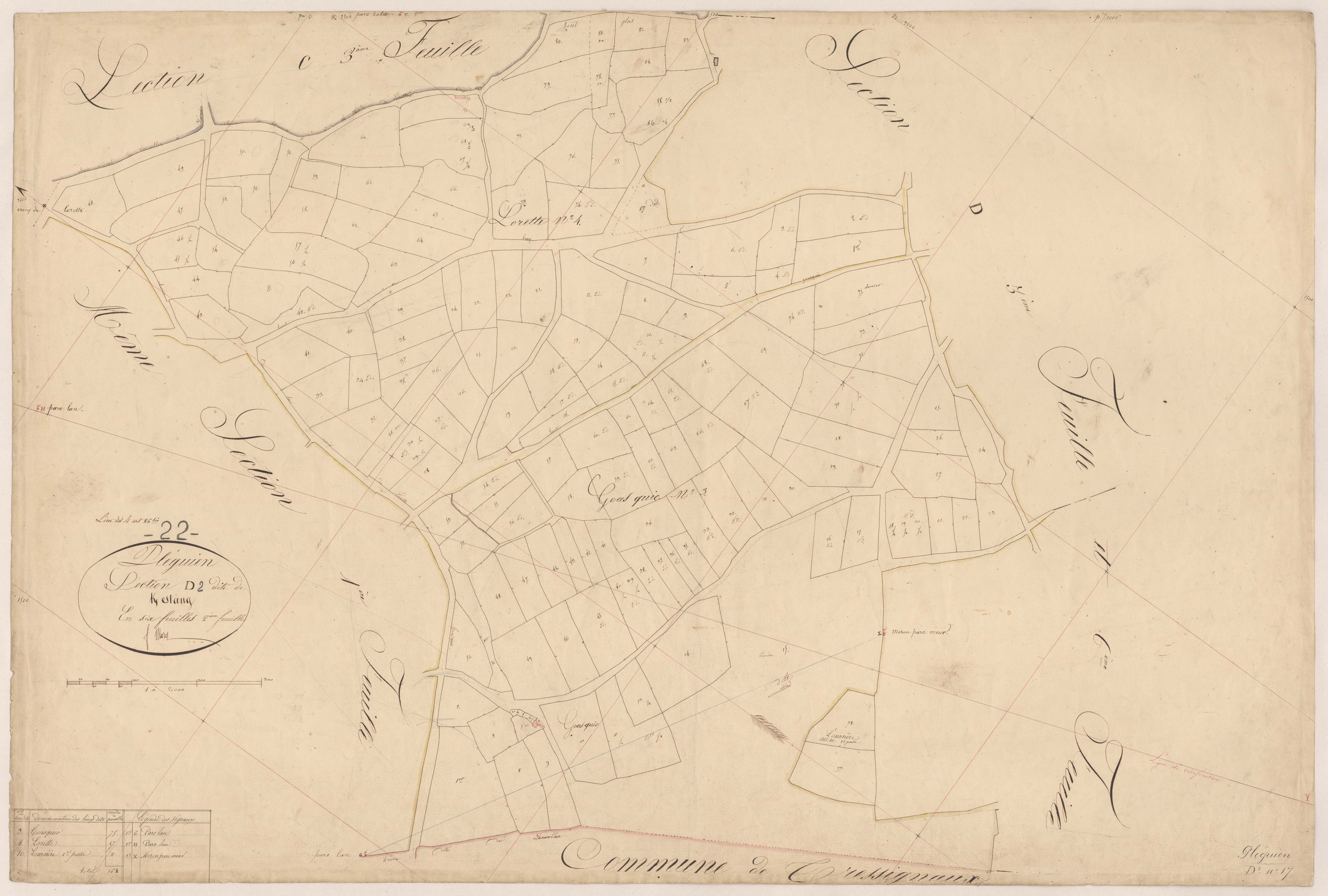 Pléguien - Section D, 2e feuille