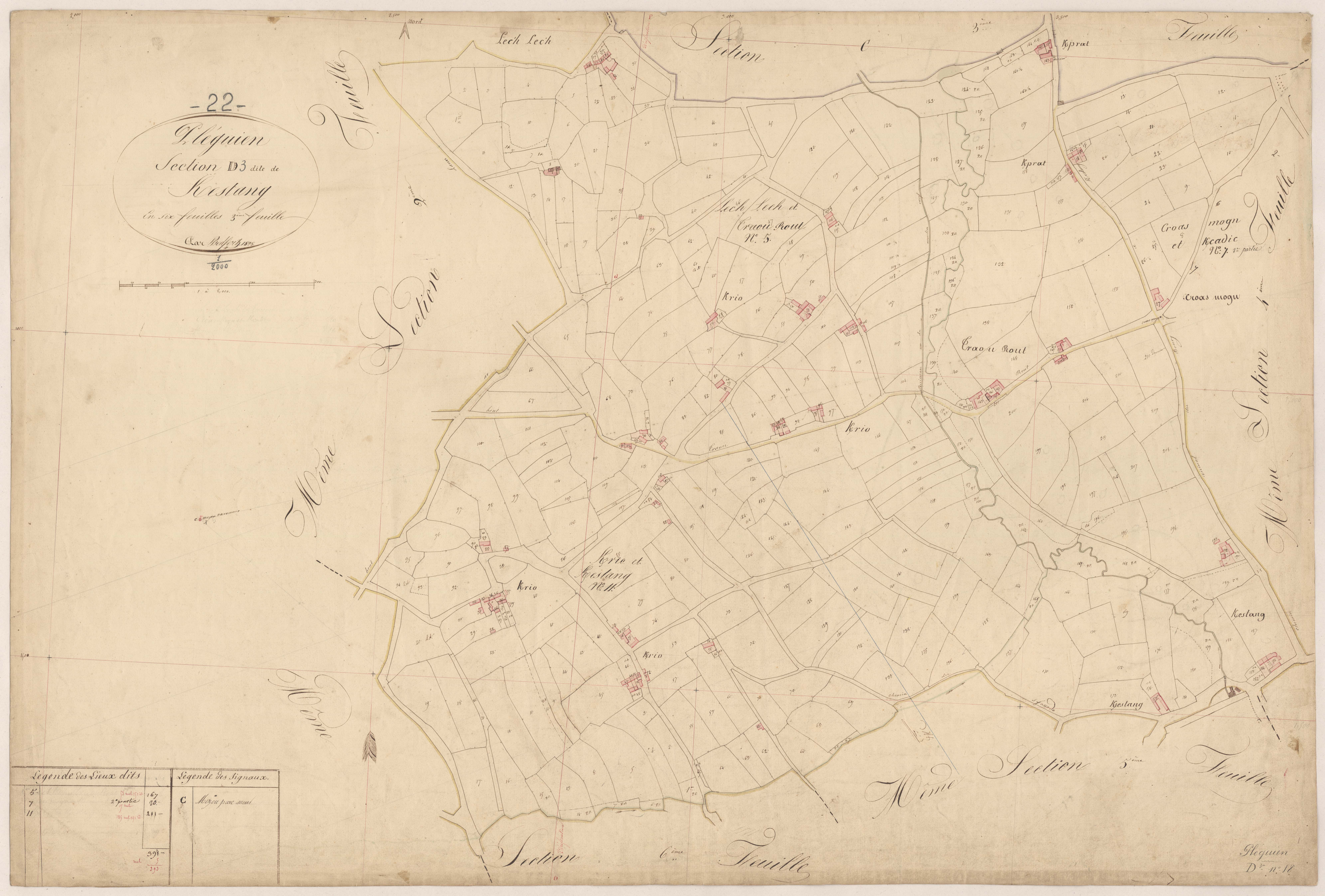 Pléguien - Section D, 3e feuille