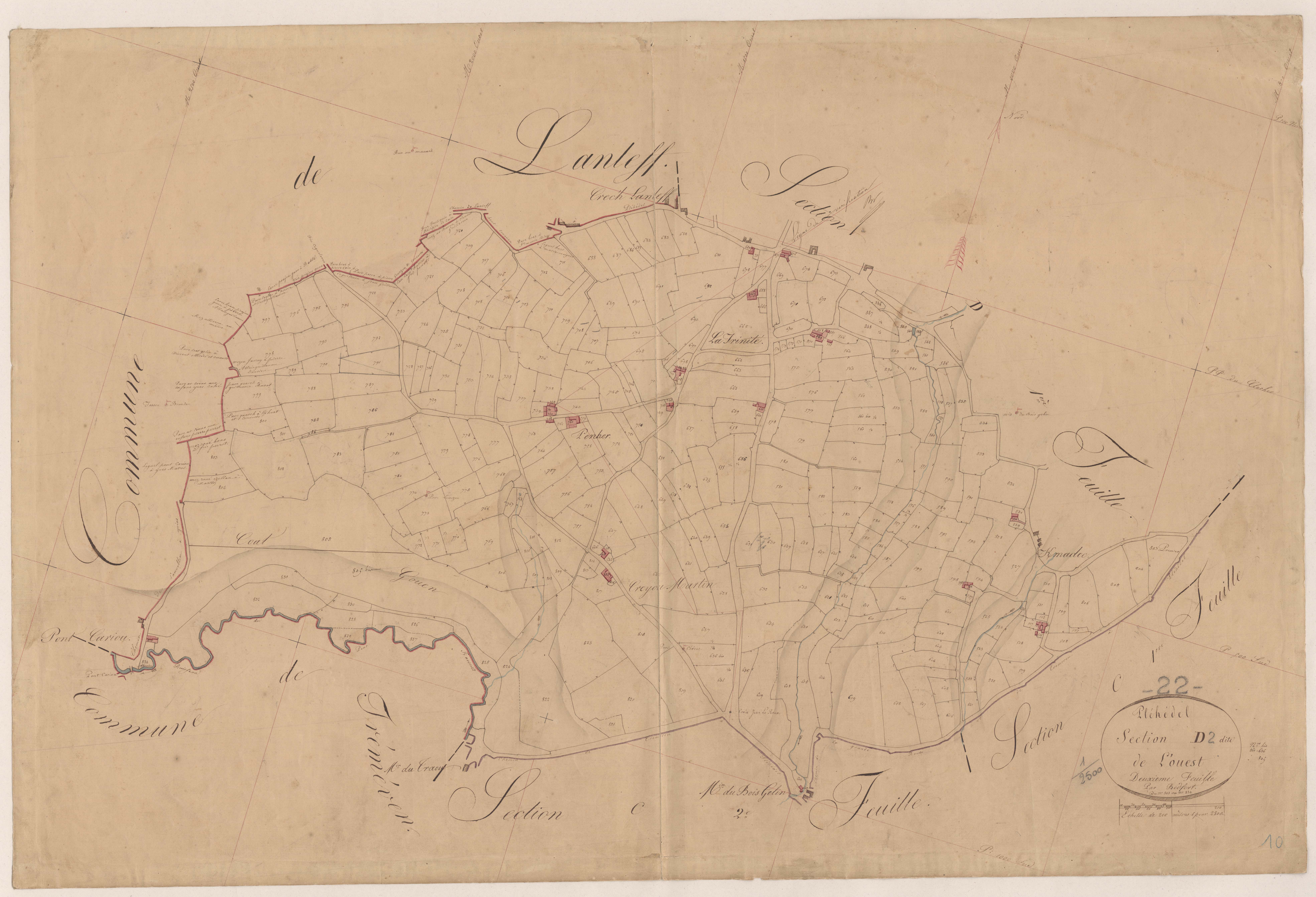 Pléhédel - Section D, 2e feuille