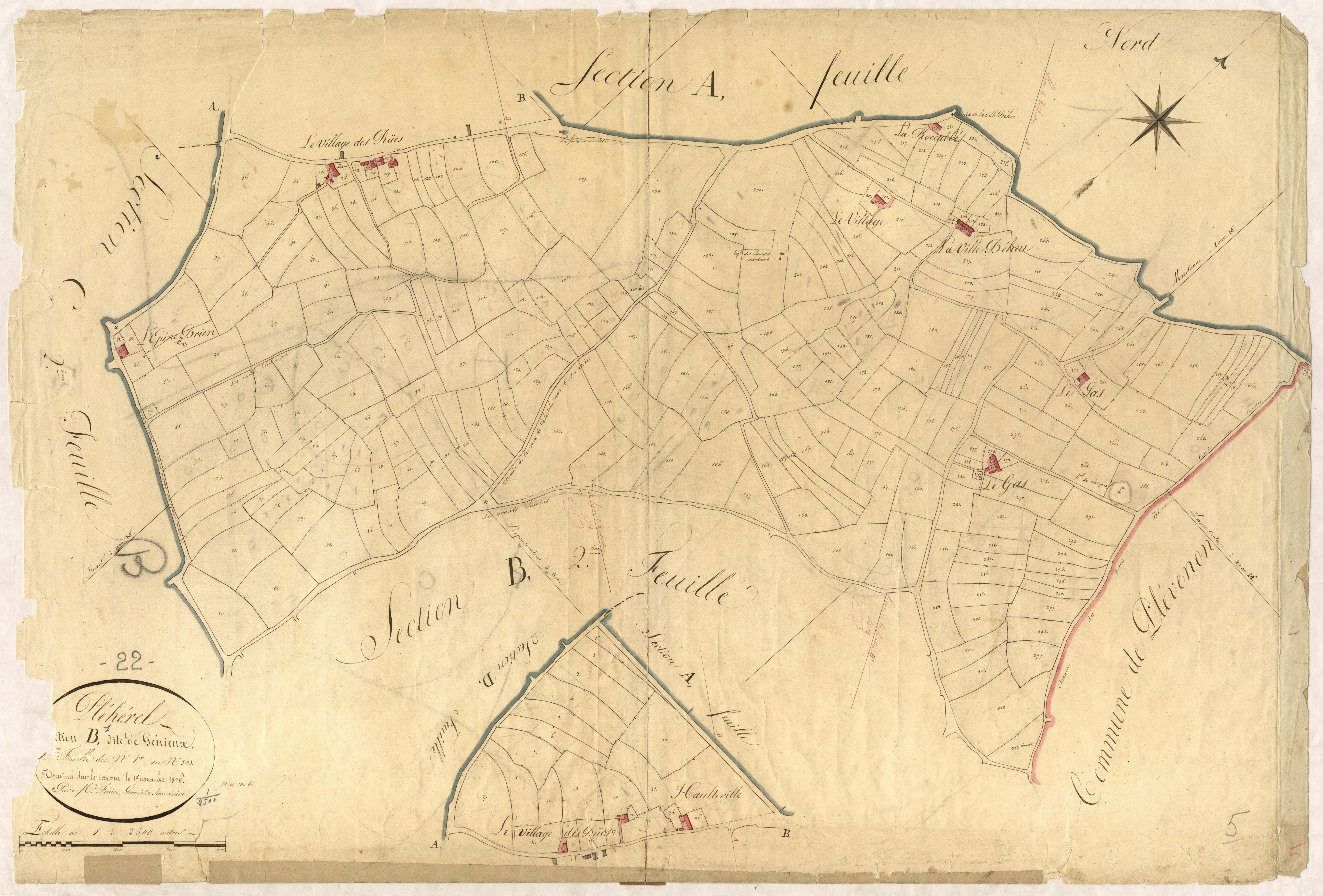Fréhel - Section B, 1re feuille