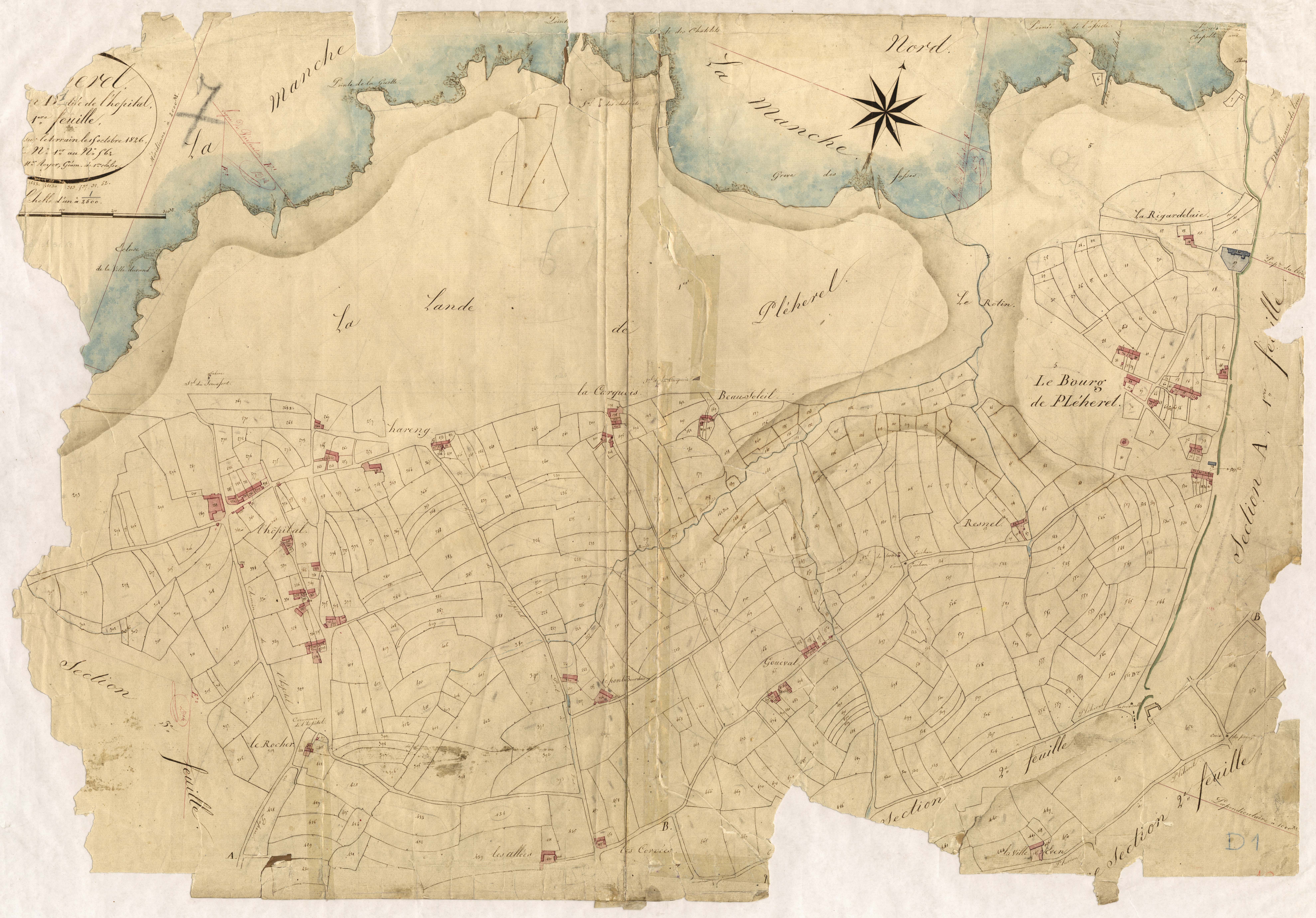 Fréhel - Section D, 1re feuille