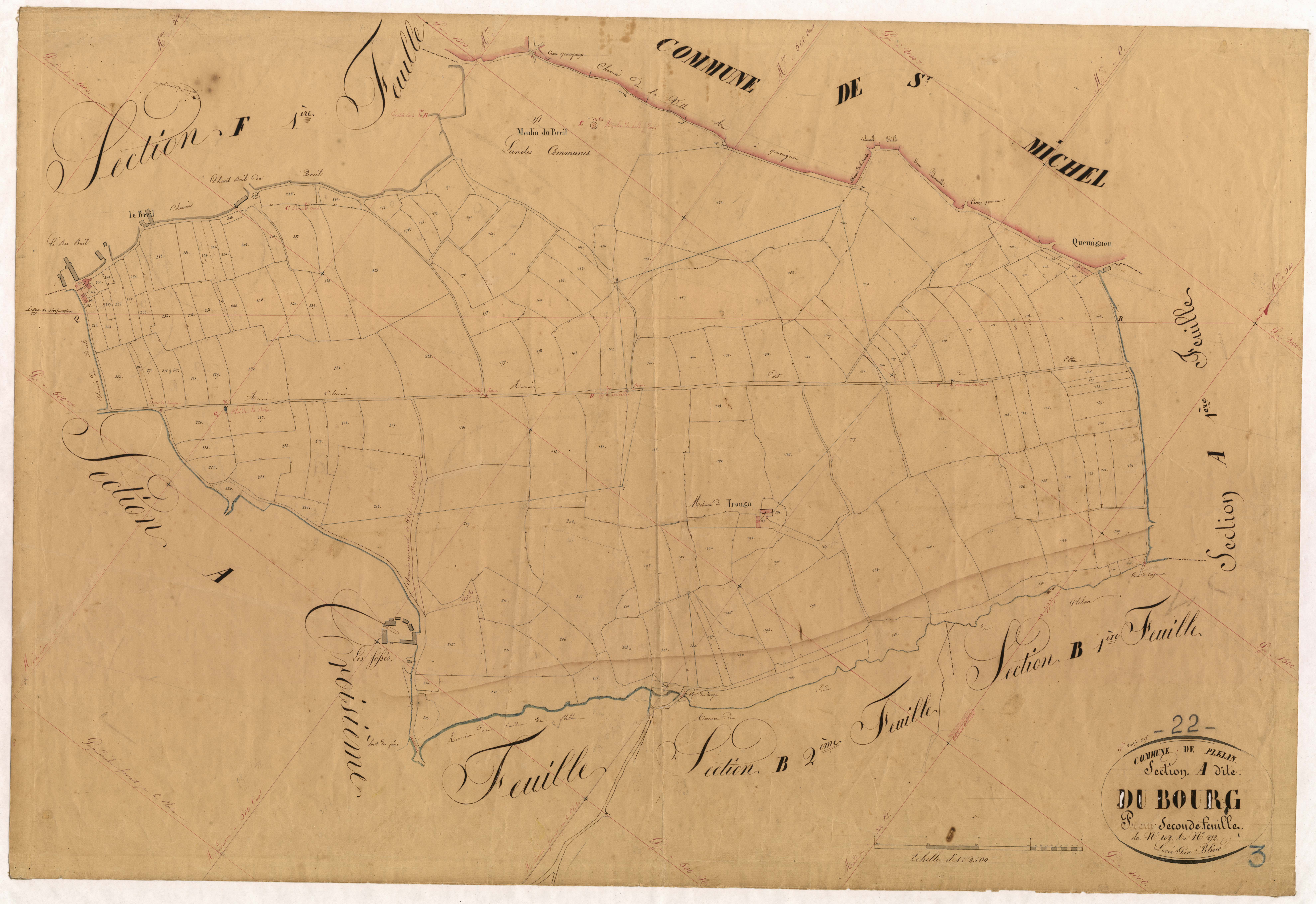 Plélan-le-Petit - Section A, 2e feuille