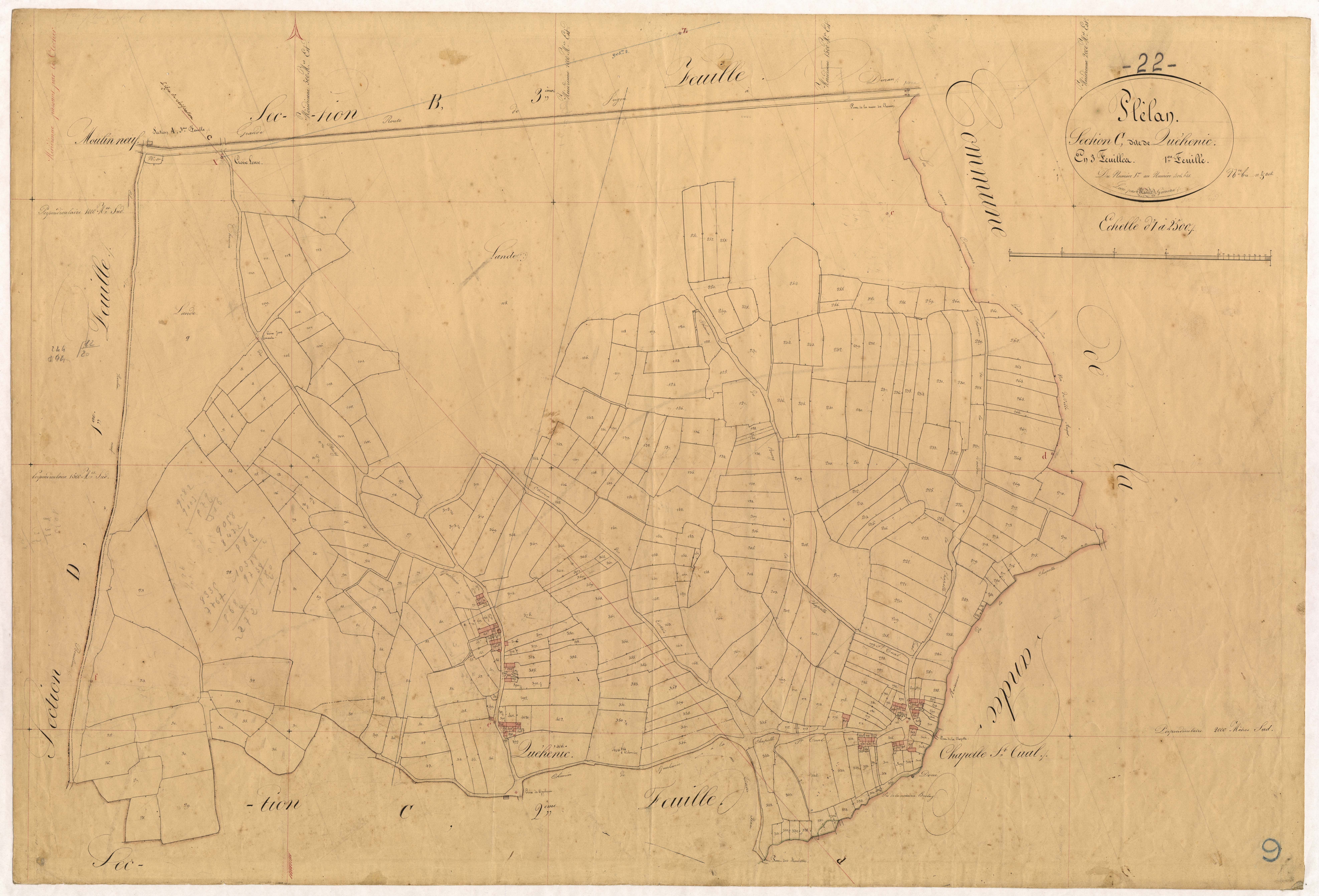 Plélan-le-Petit - Section C, 1re feuille