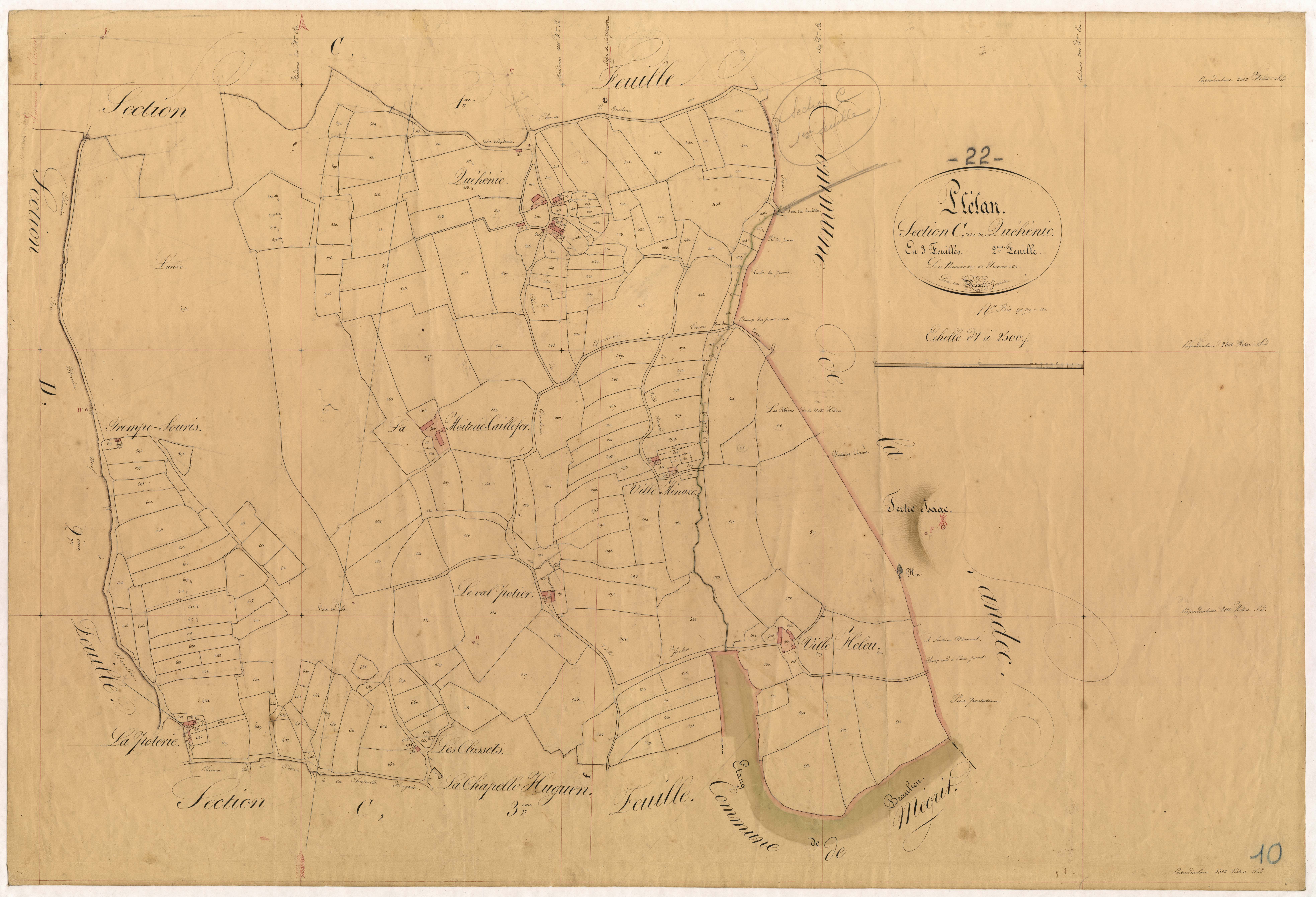 Plélan-le-Petit - Section C, 2e feuille