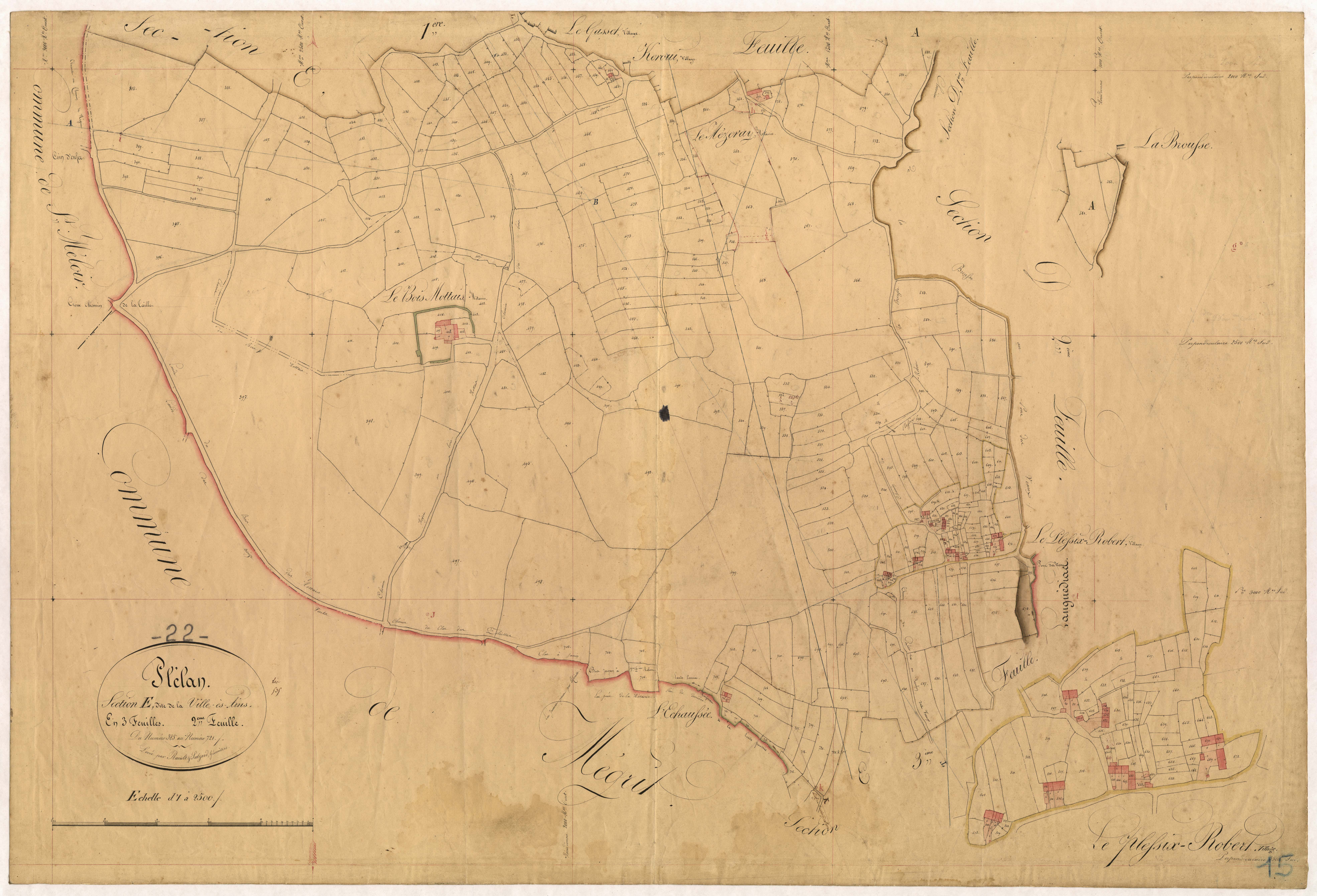 Plélan-le-Petit - Section E, 2e feuille