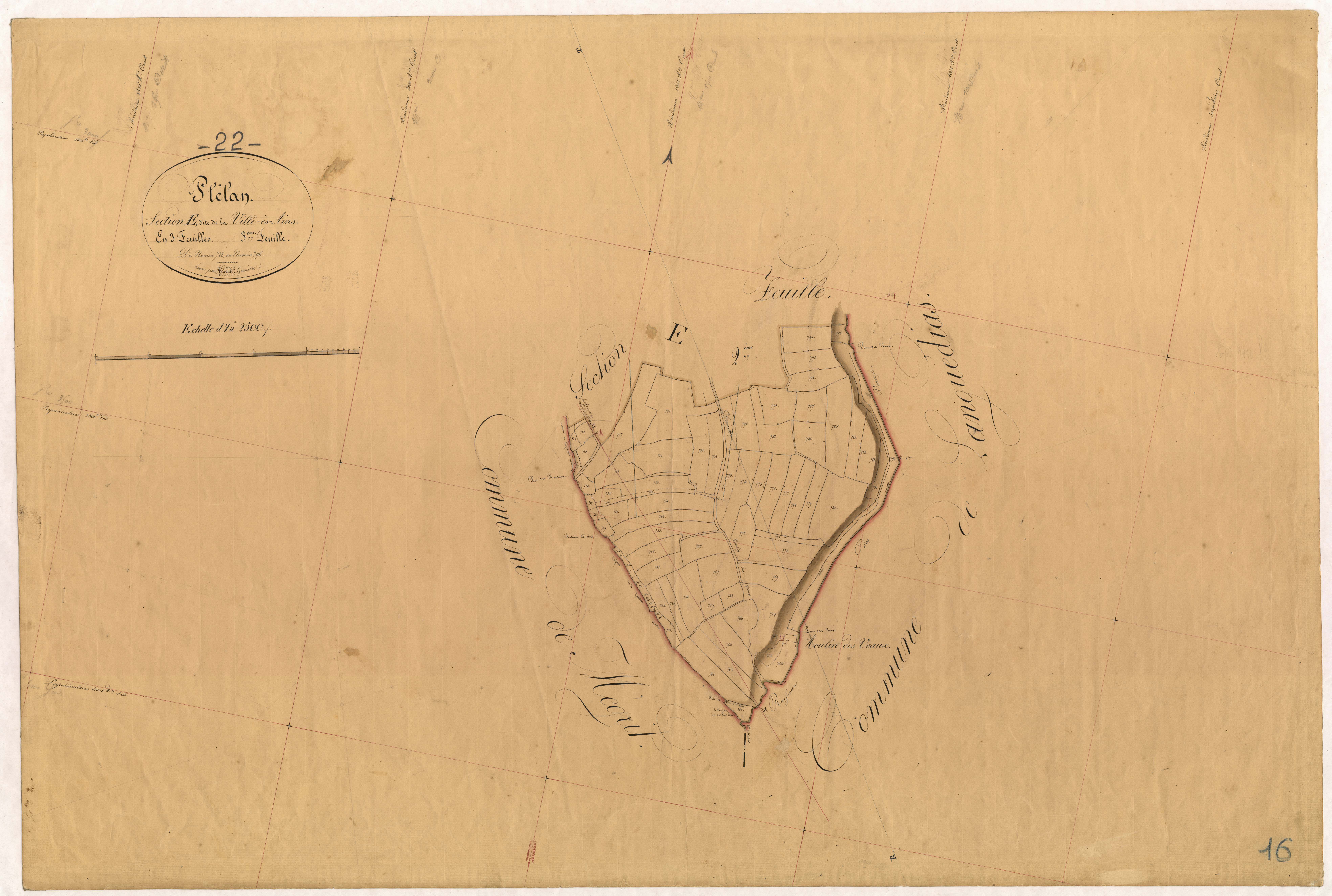 Plélan-le-Petit - Section E, 3e feuille