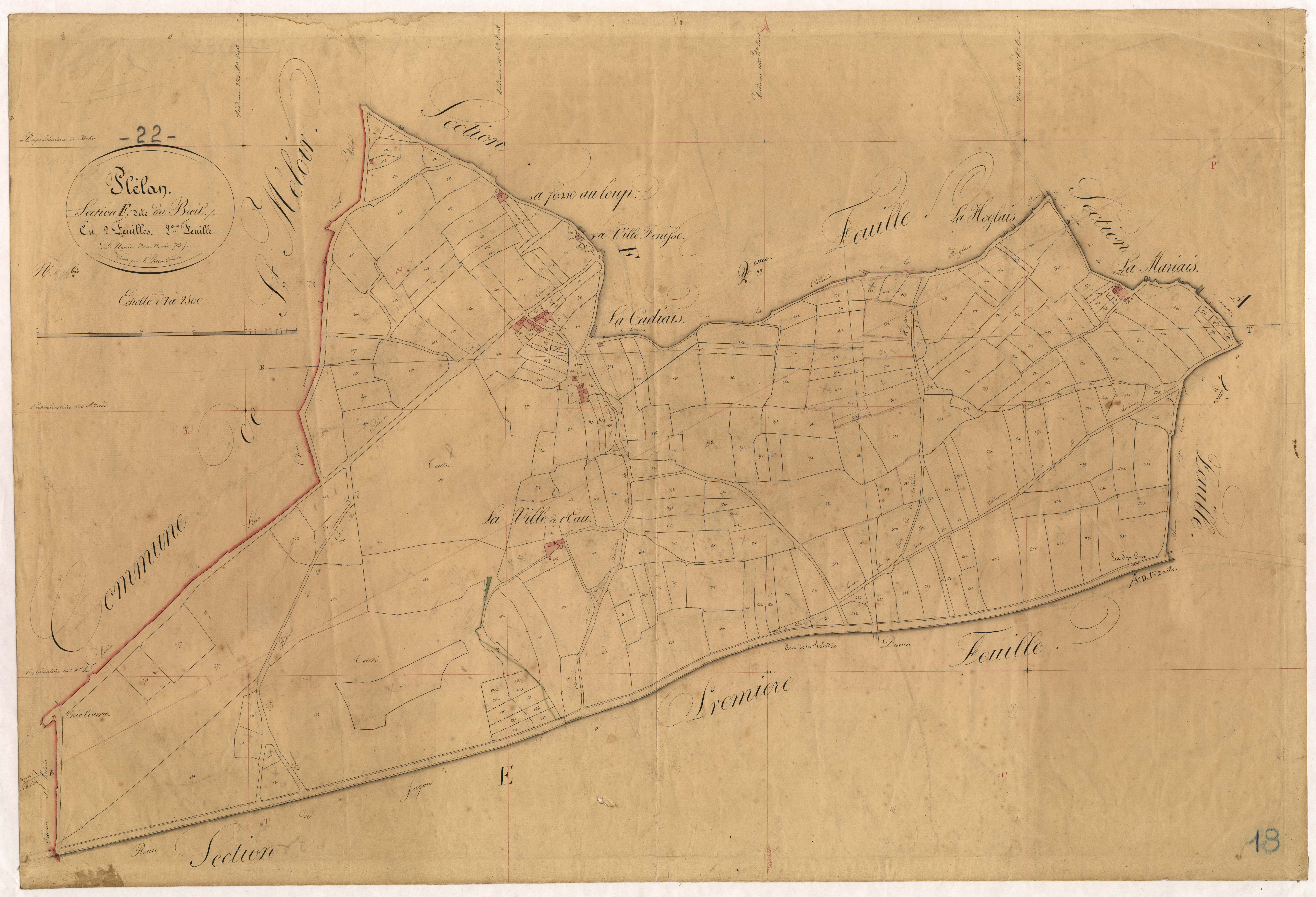 Plélan-le-Petit - Section F, 2e feuille