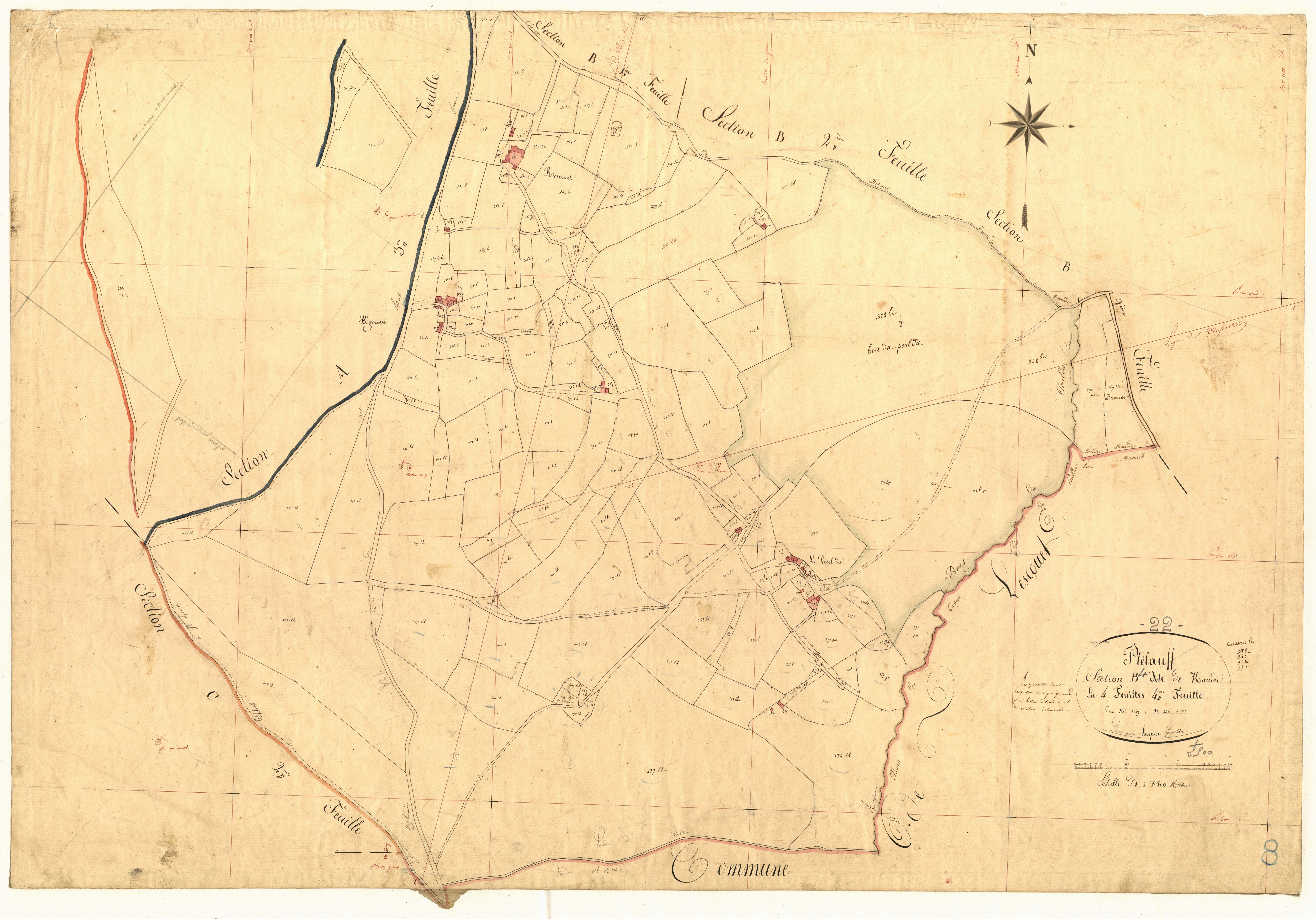 Plélauff - Section B, 4e feuille