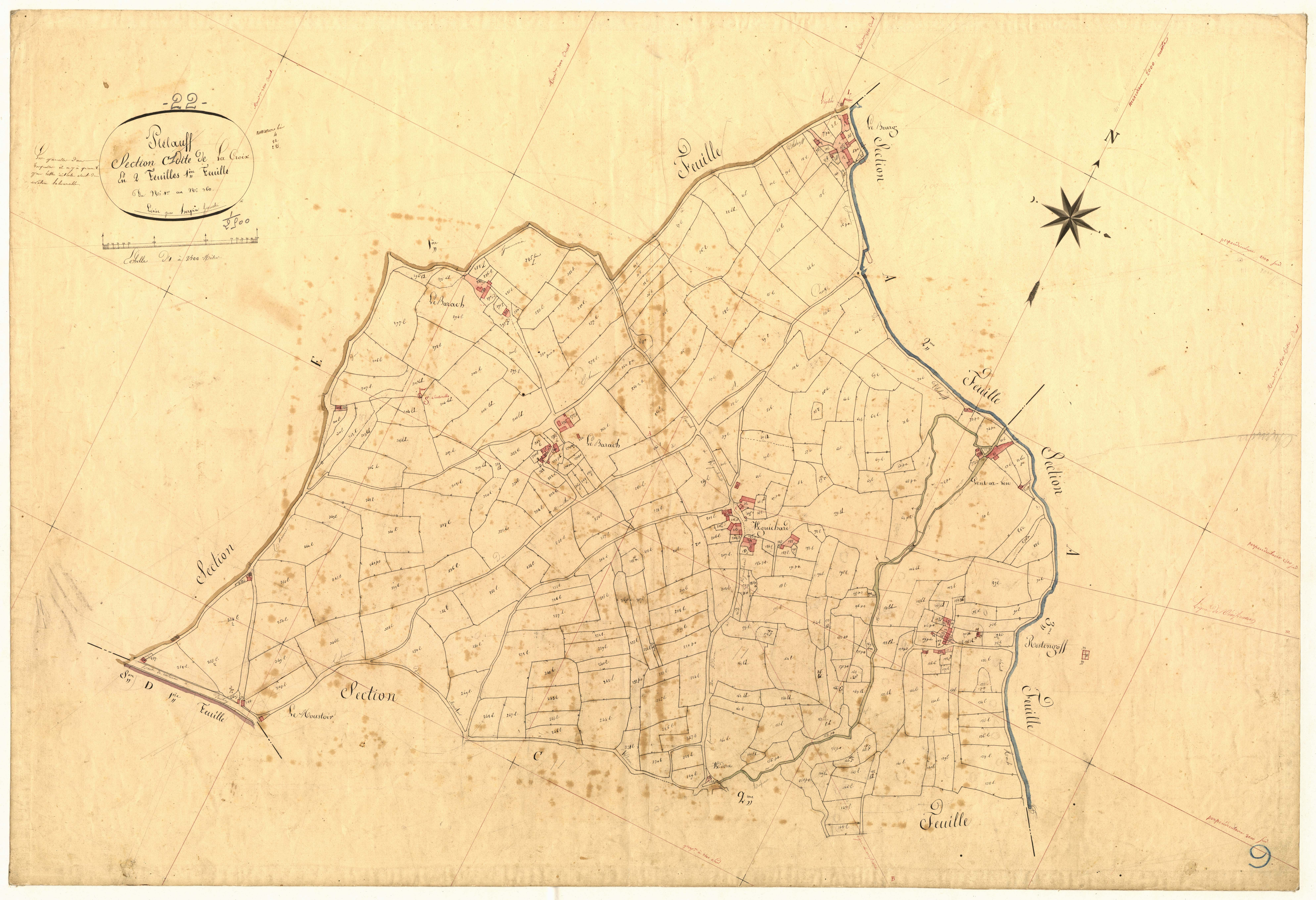 Plélauff - Section C, 1re feuille