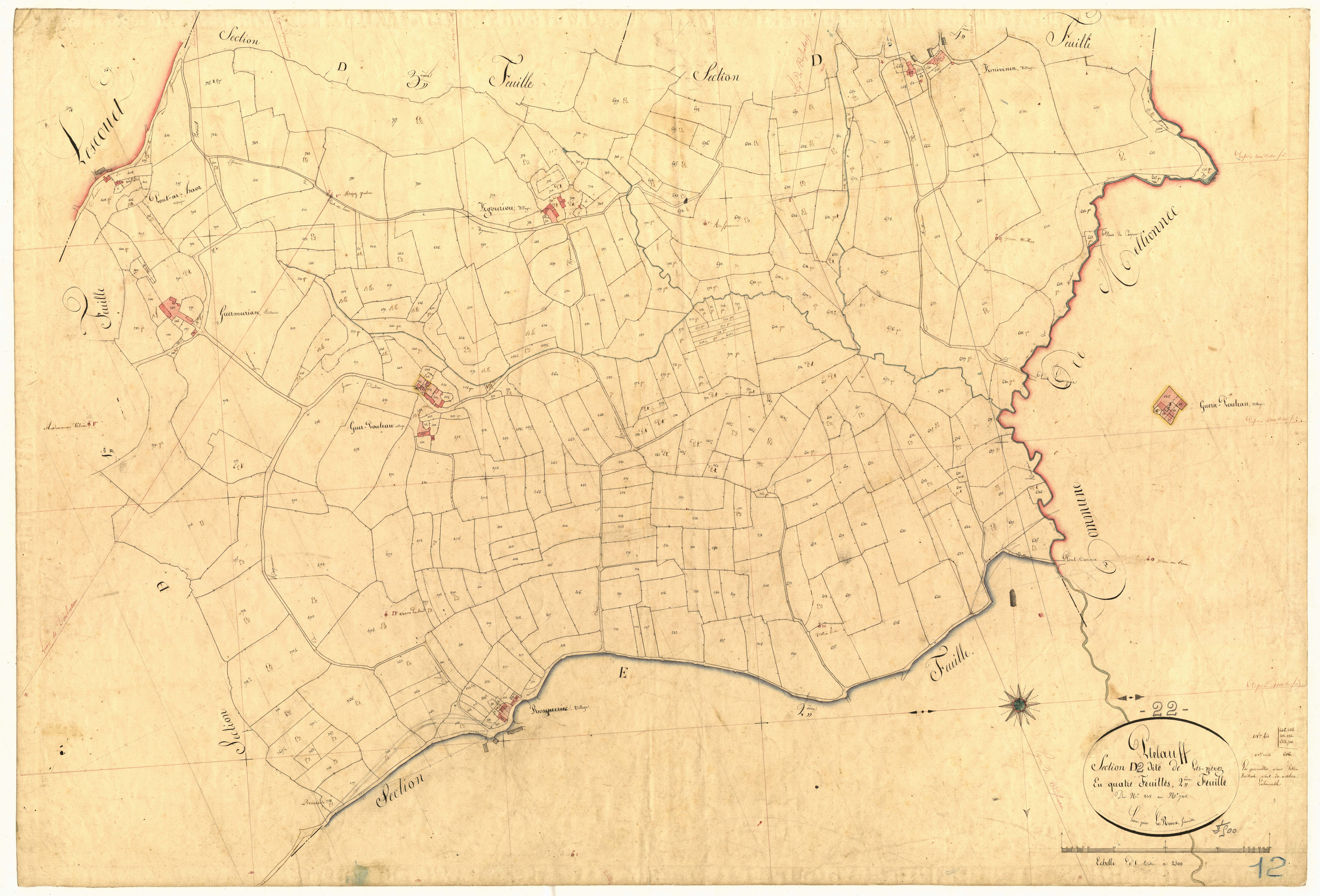 Plélauff - Section D, 2e feuille