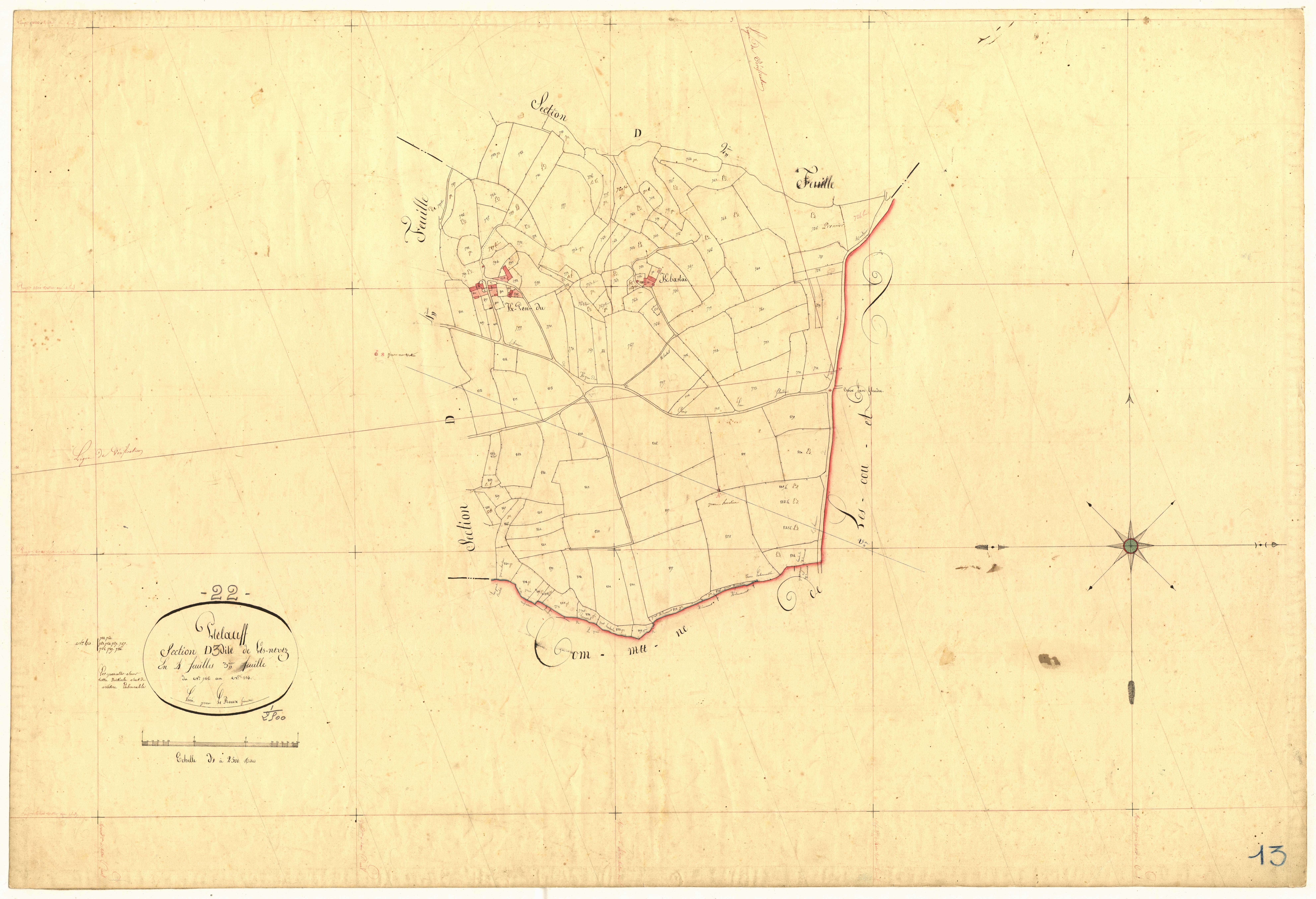 Plélauff - Section D, 3e feuille