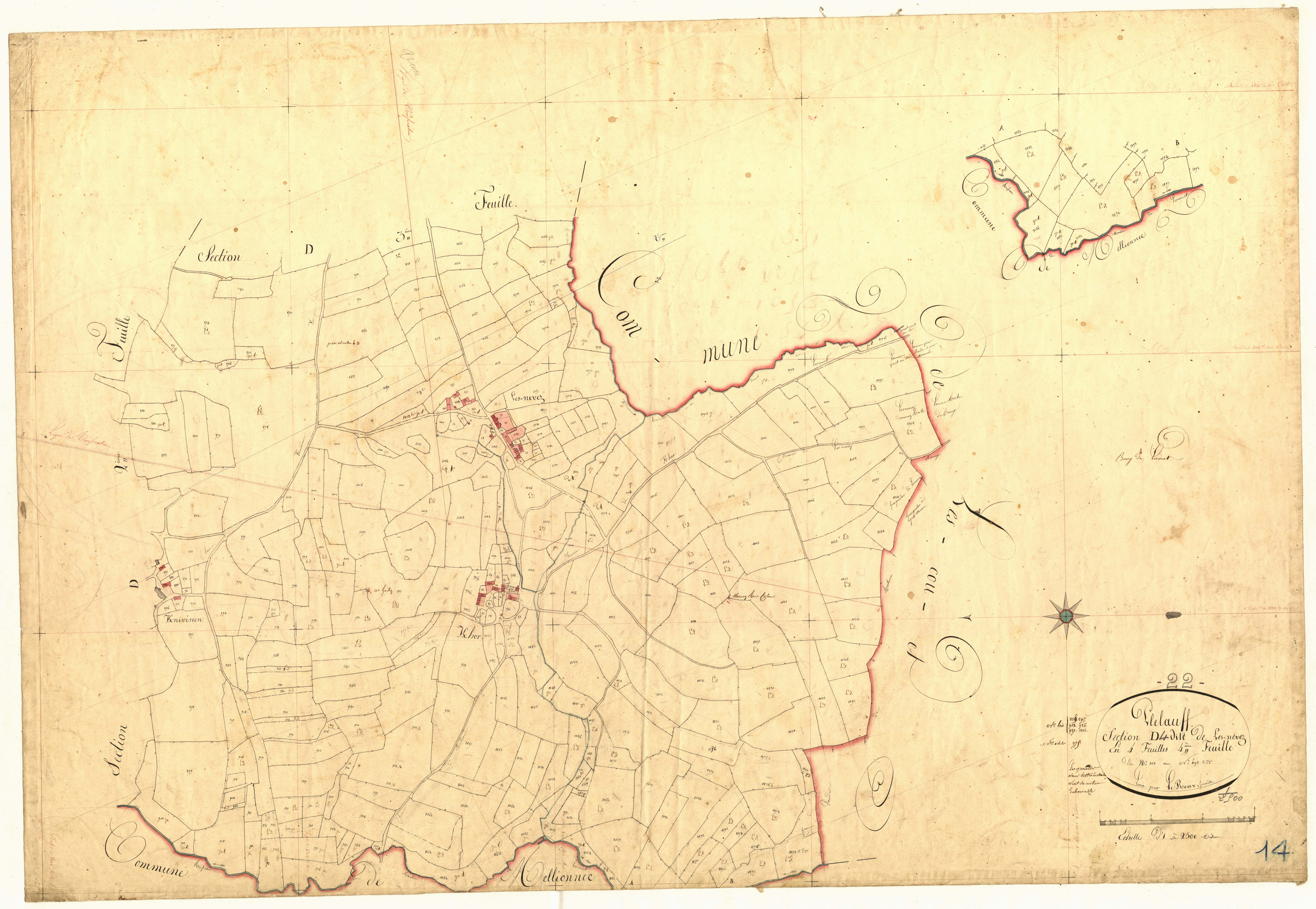 Plélauff - Section D, 4e feuille