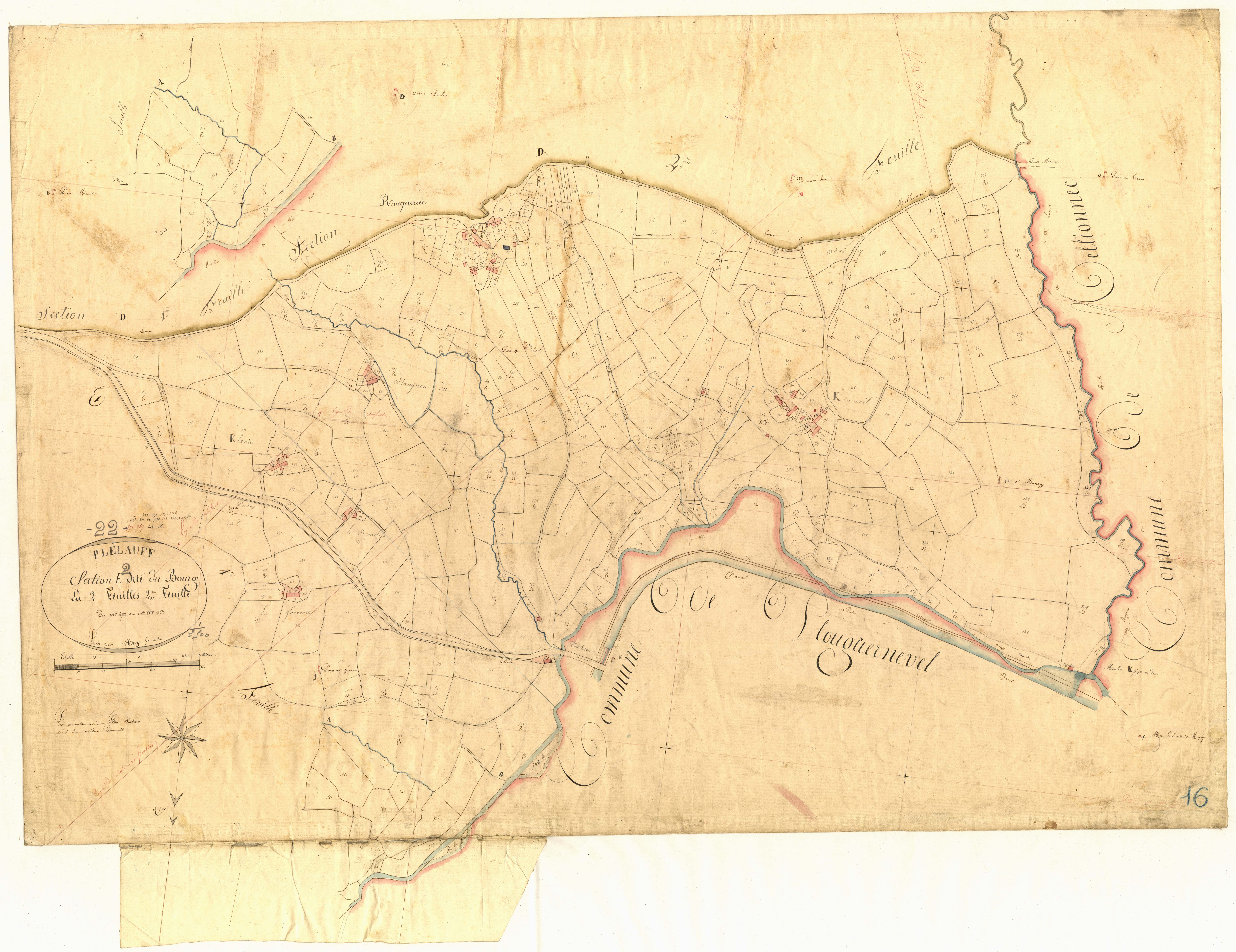 Plélauff - Section E, 2e feuille