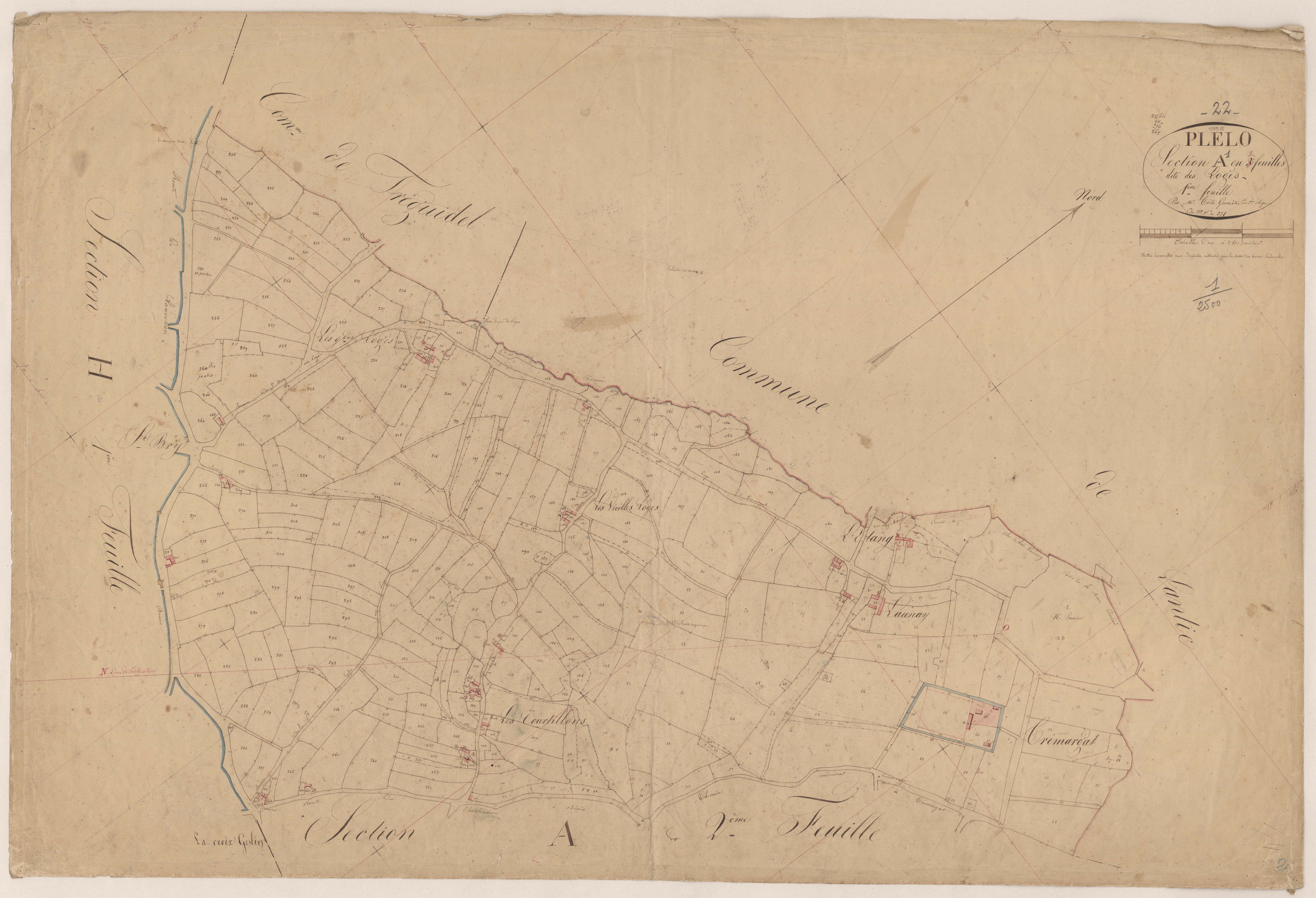 Plélo - Section A, 1re feuille