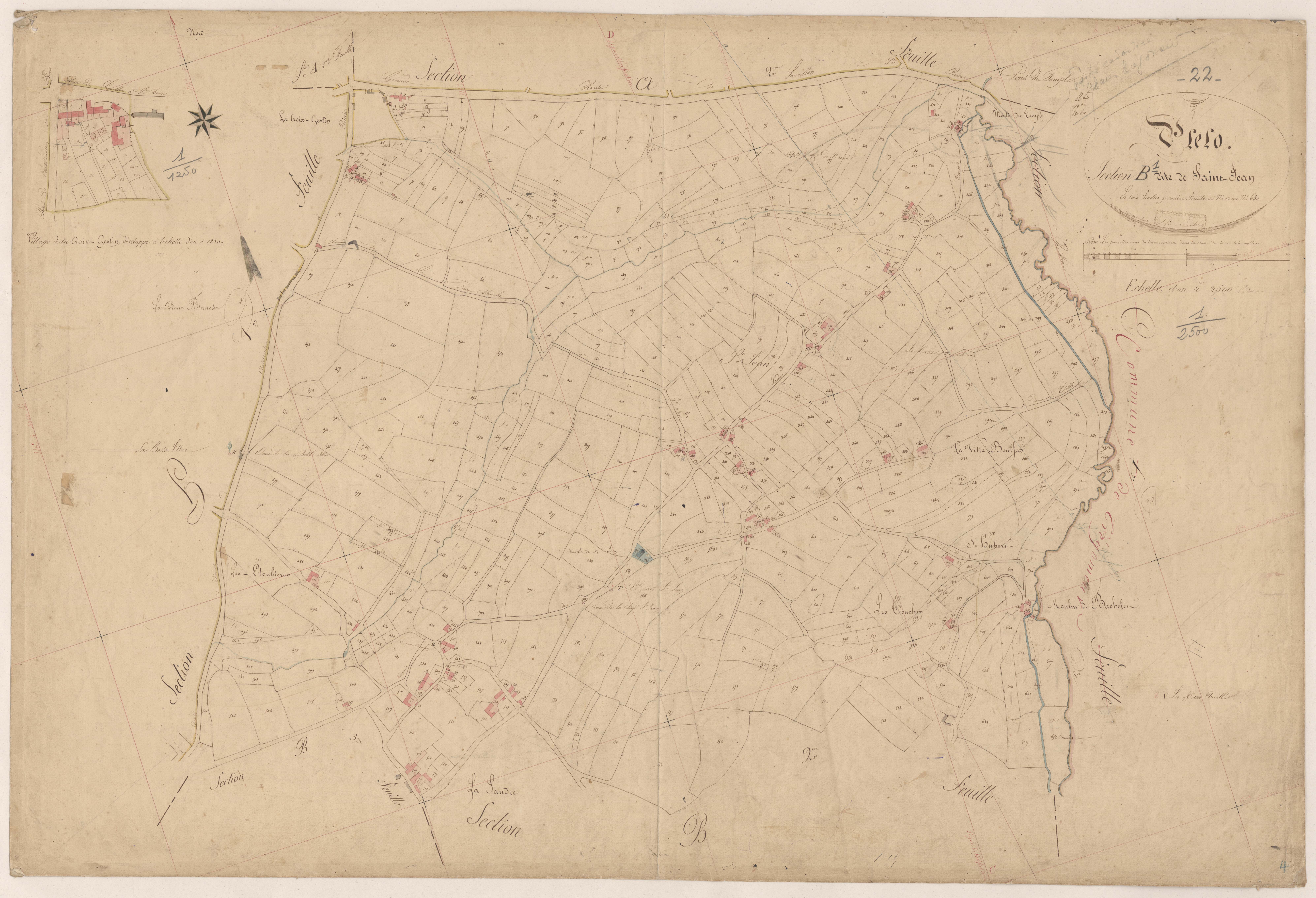 Plélo - Section B, 1re feuille