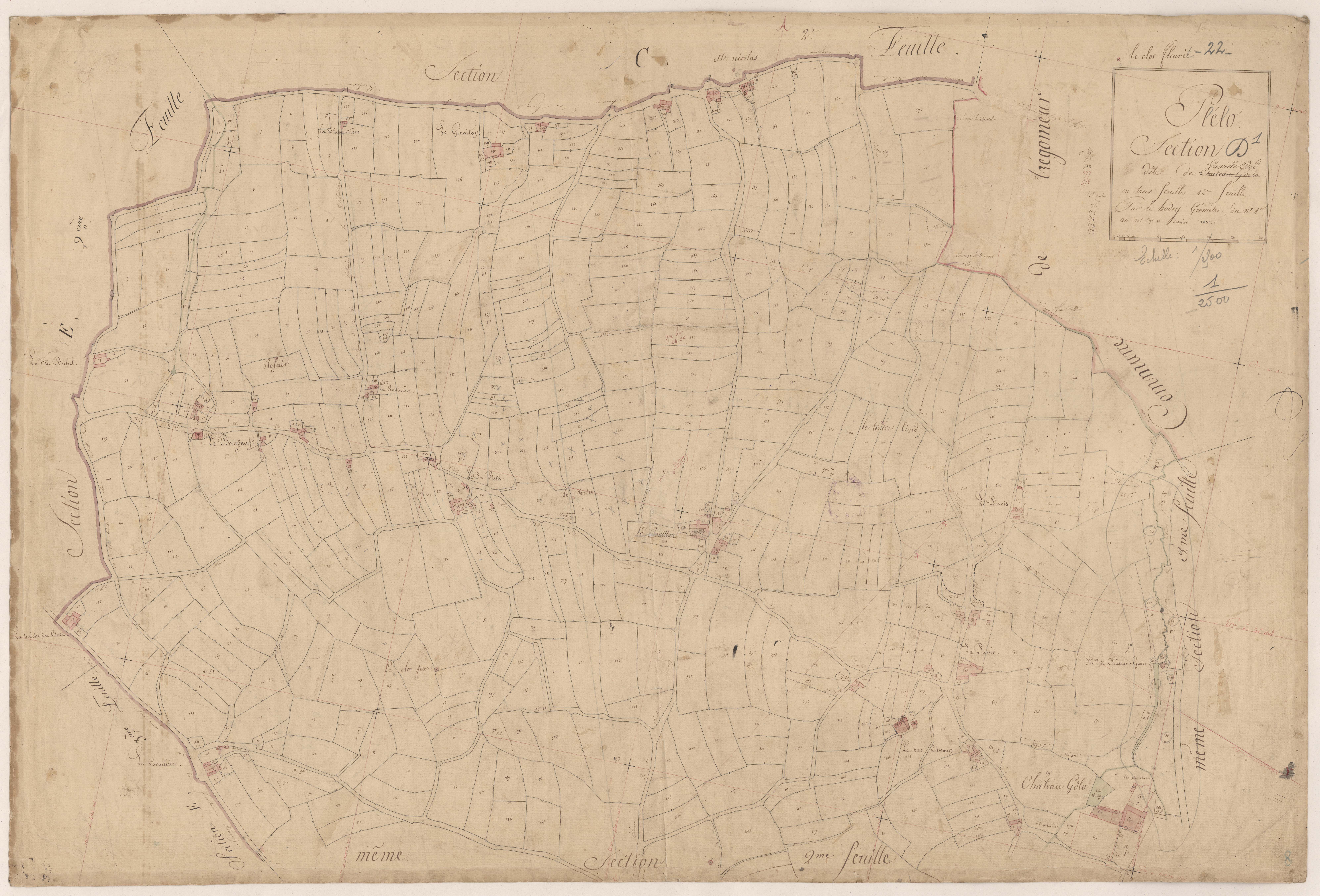 Plélo - Section D, 1re feuille