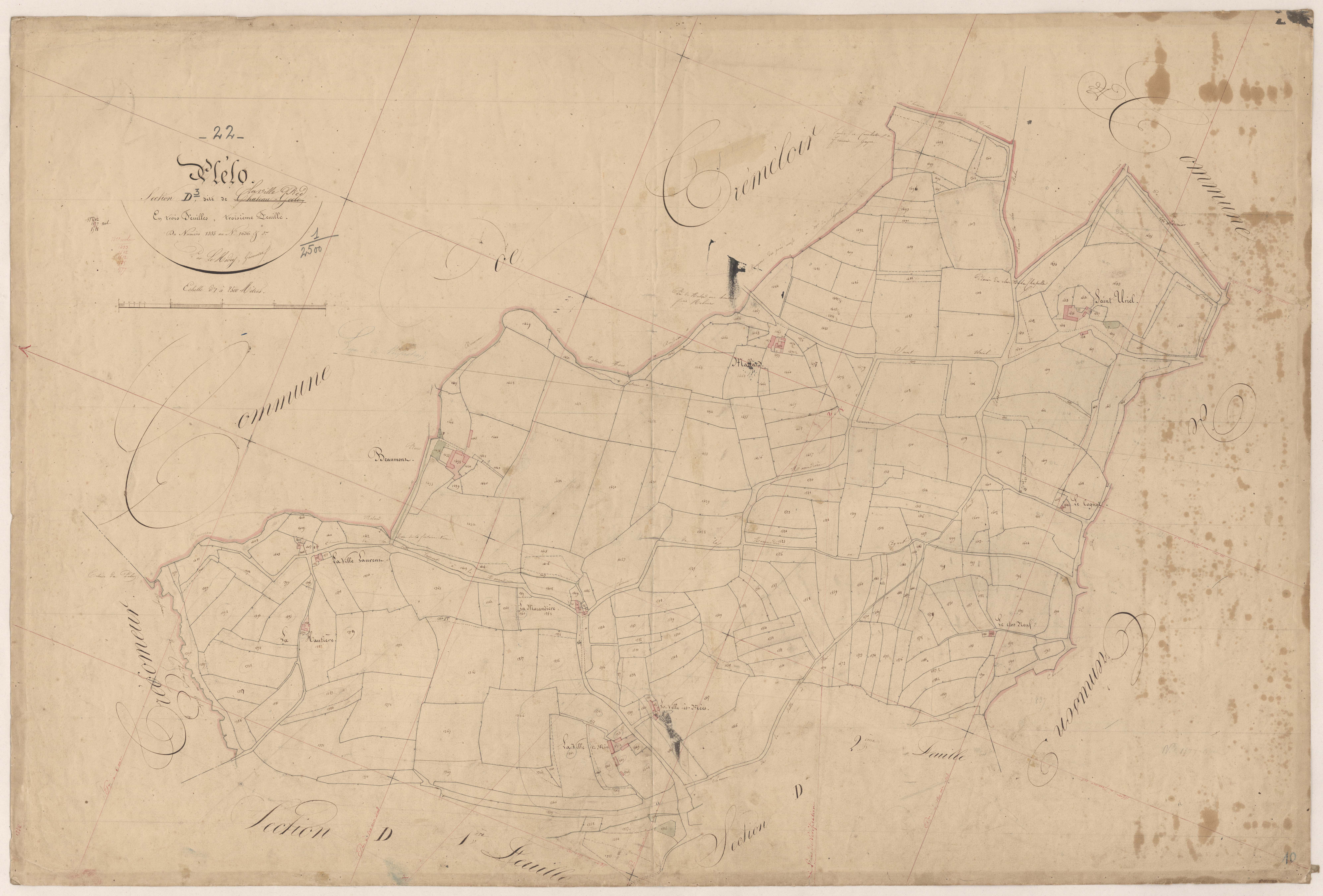 Plélo - Section D, 3e feuille