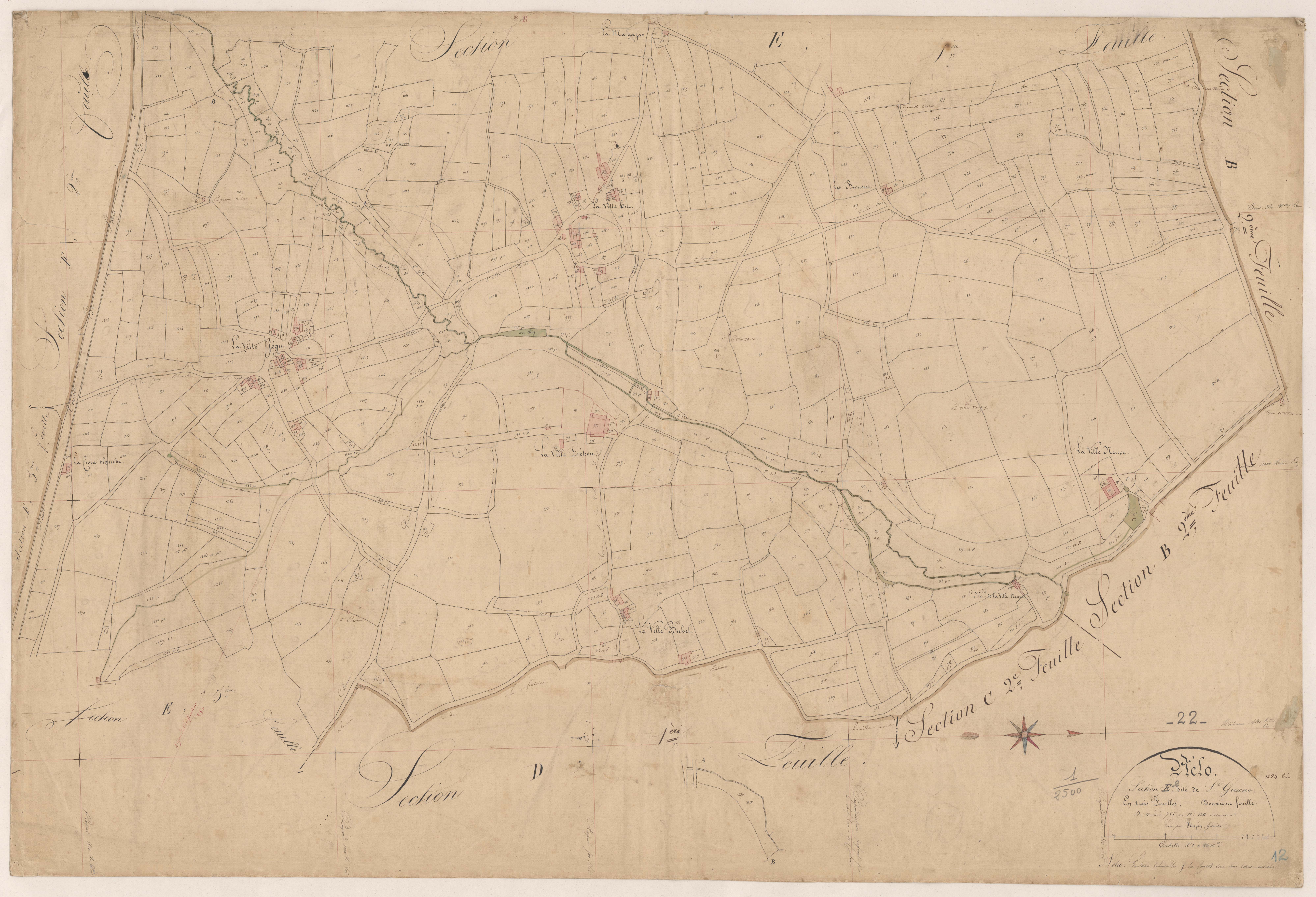 Plélo - Section E, 2e feuille