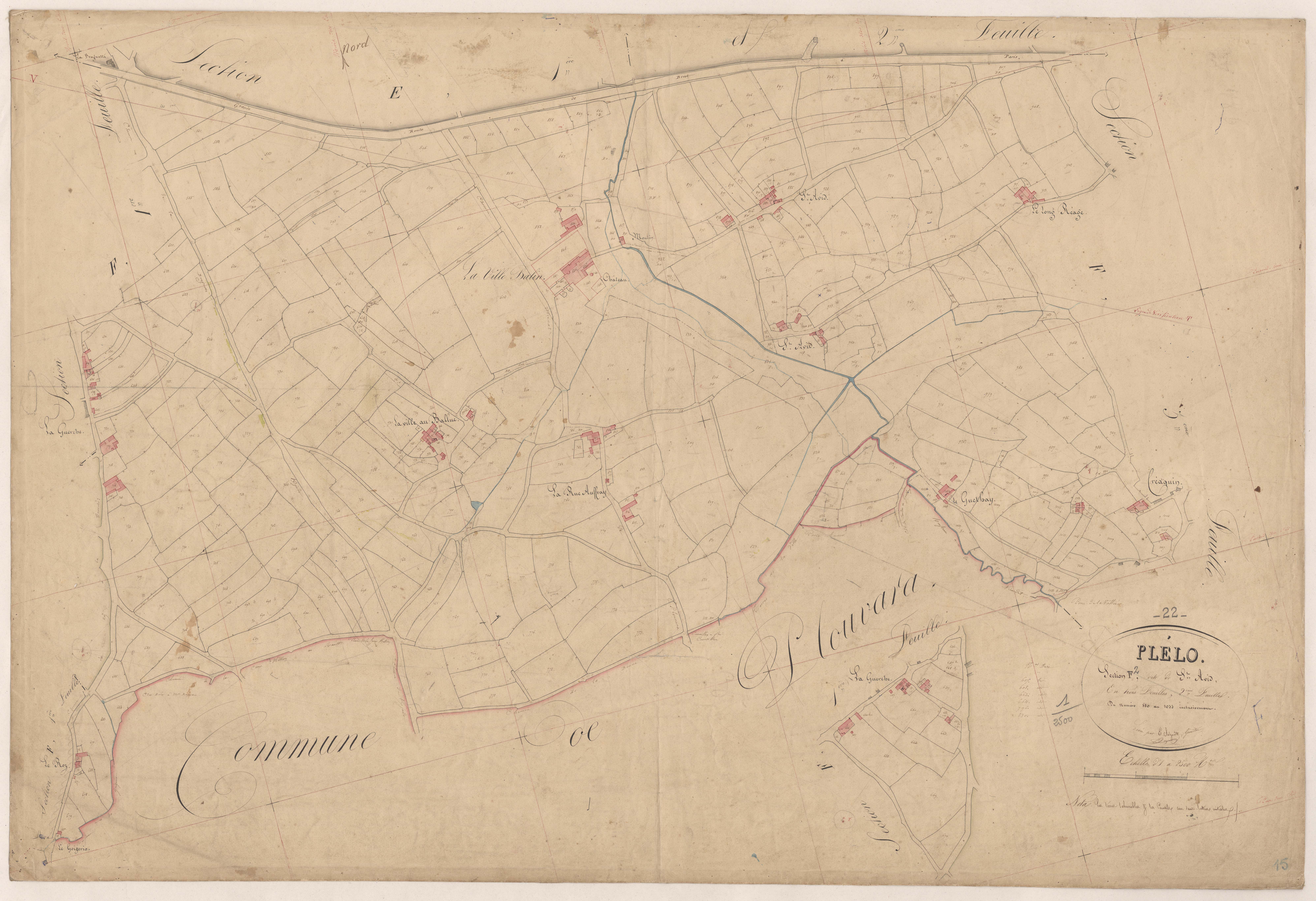 Plélo - Section F, 2e feuille