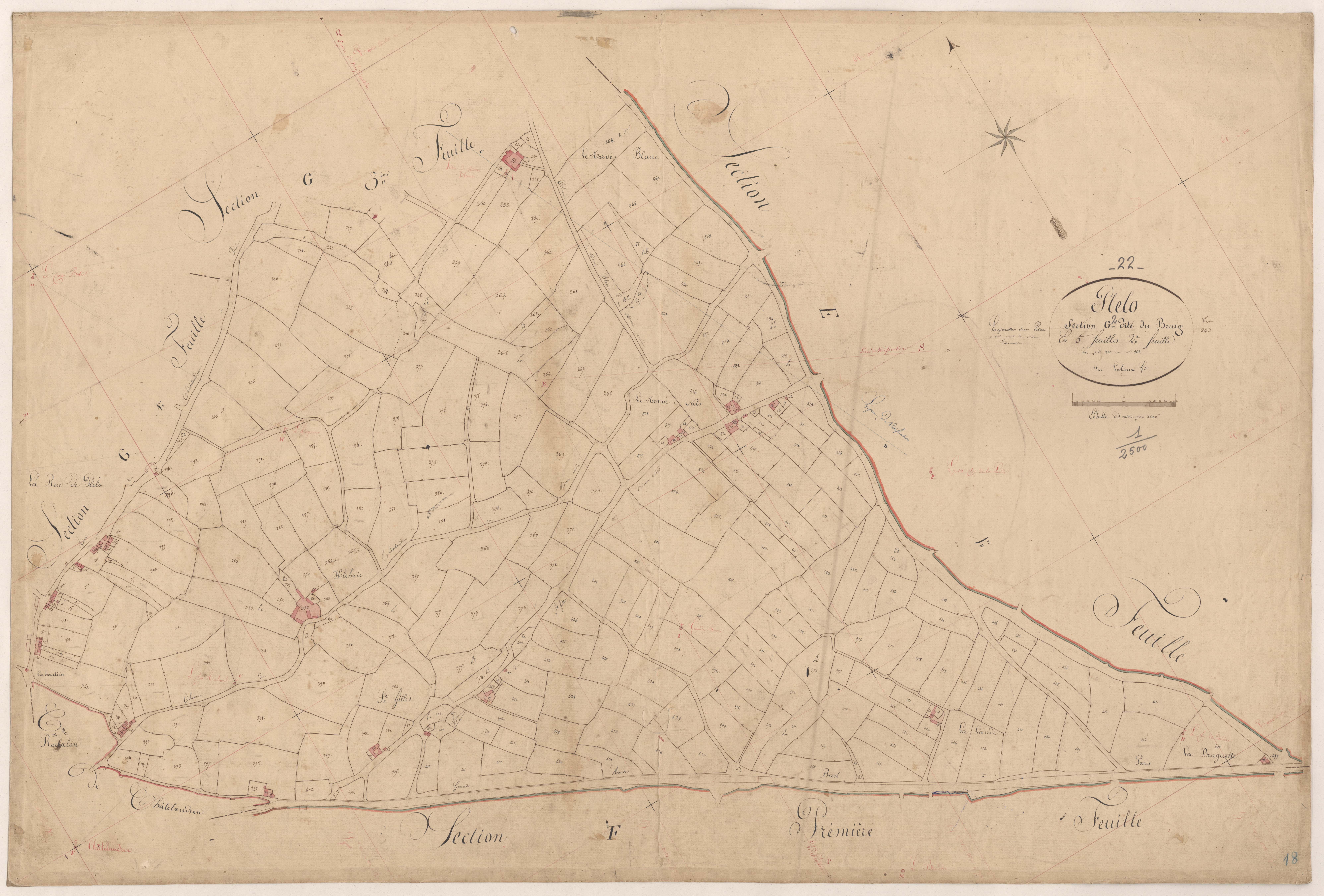 Plélo - Section G, 2e feuille