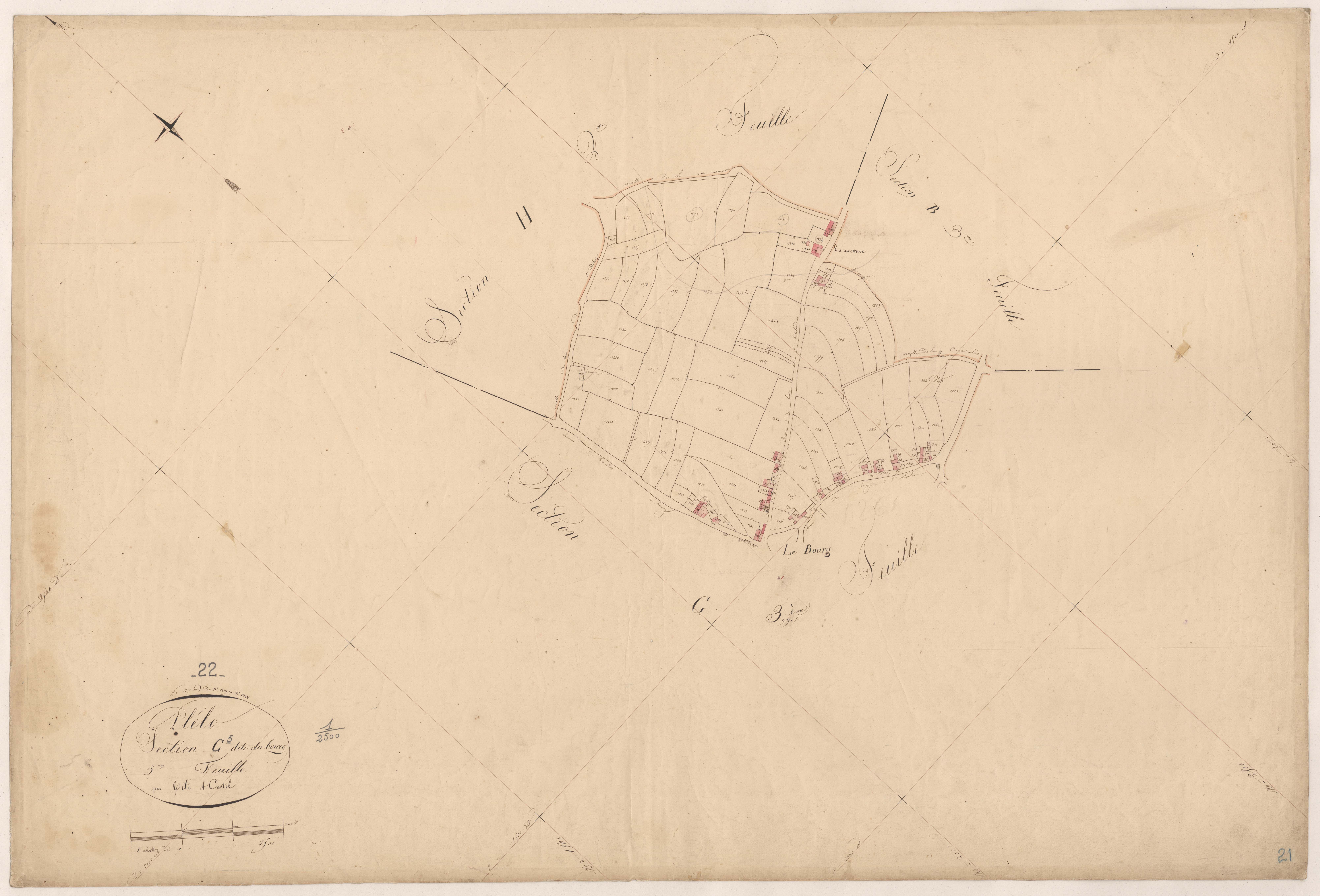 Plélo - Section G, 5e feuille