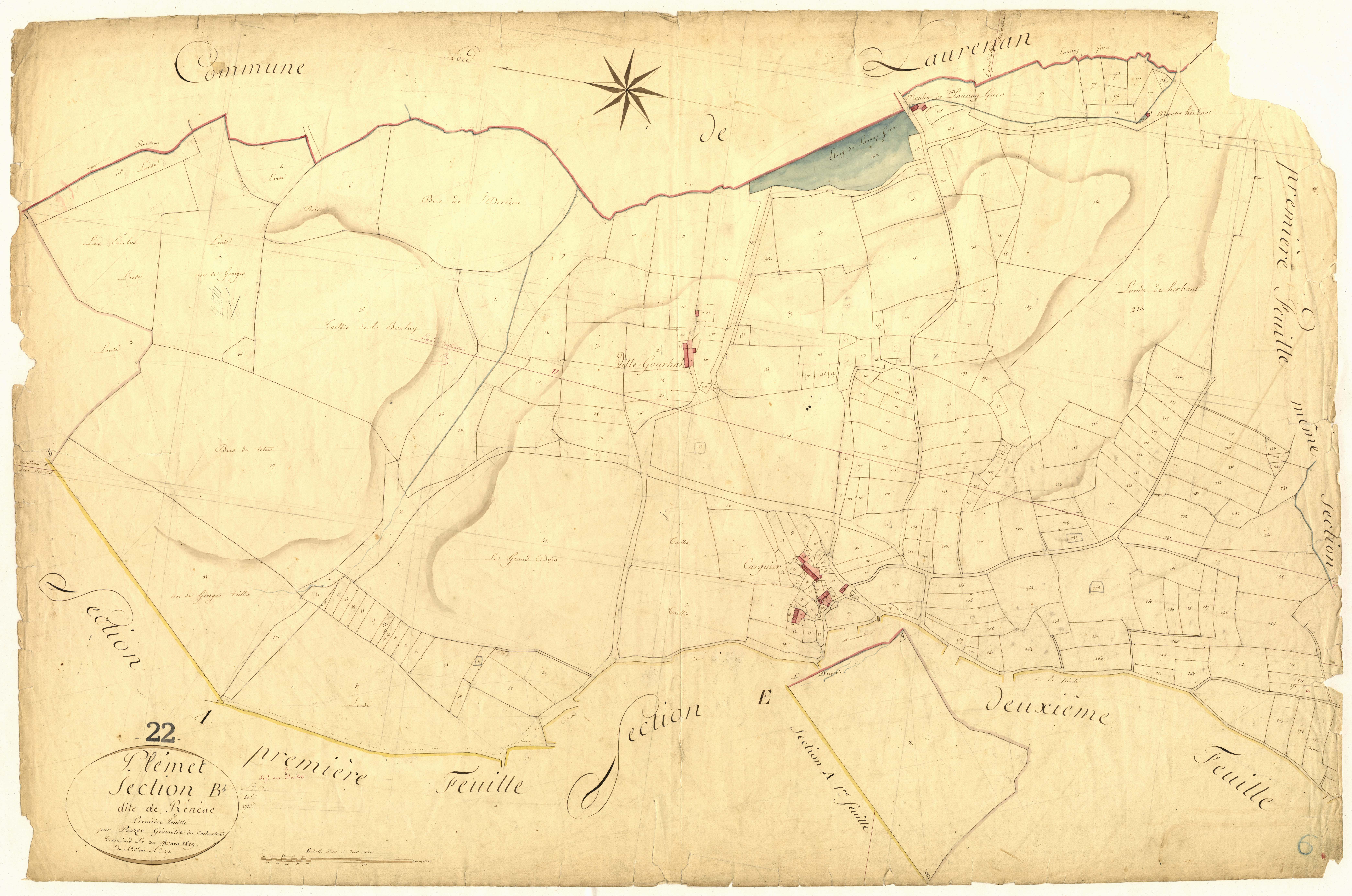 Plémet - Section B, 1re feuille